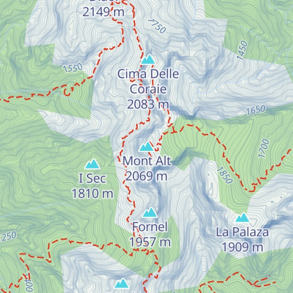 Map of Mont Alt
