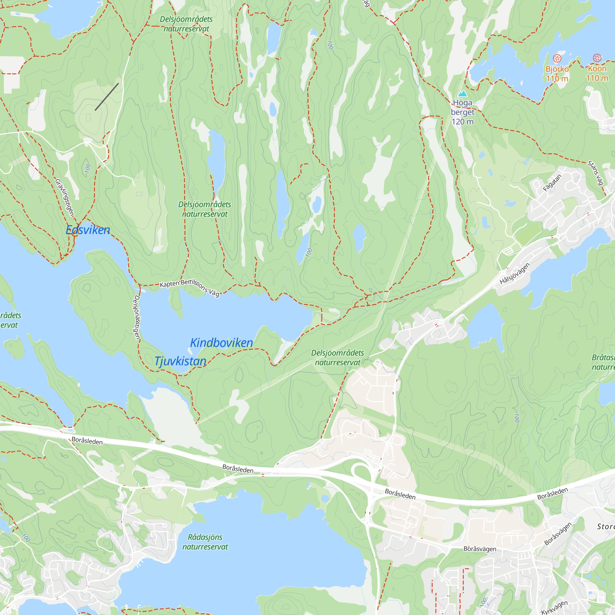 Delsjön 1;Delsjön raststuga 1 map