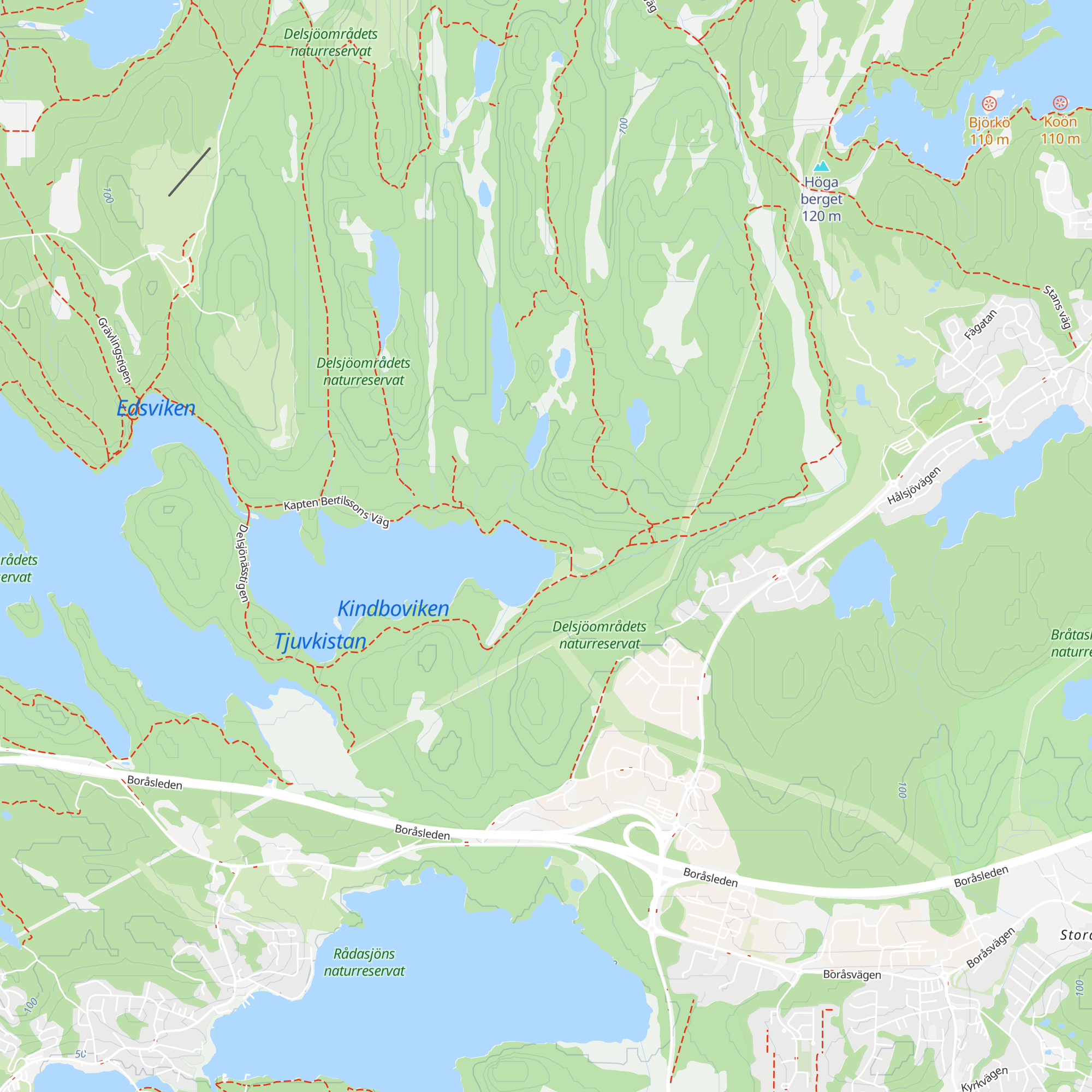 Delsjön 1;Delsjön raststuga 1 map