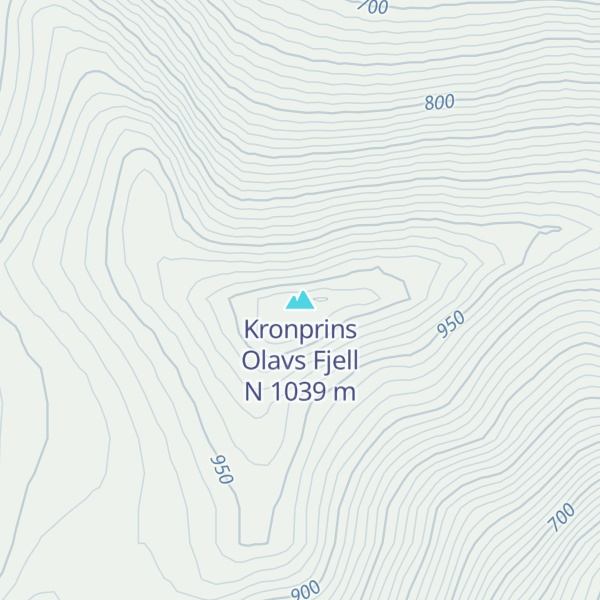 Map of Kronprins Olavs Fjell N