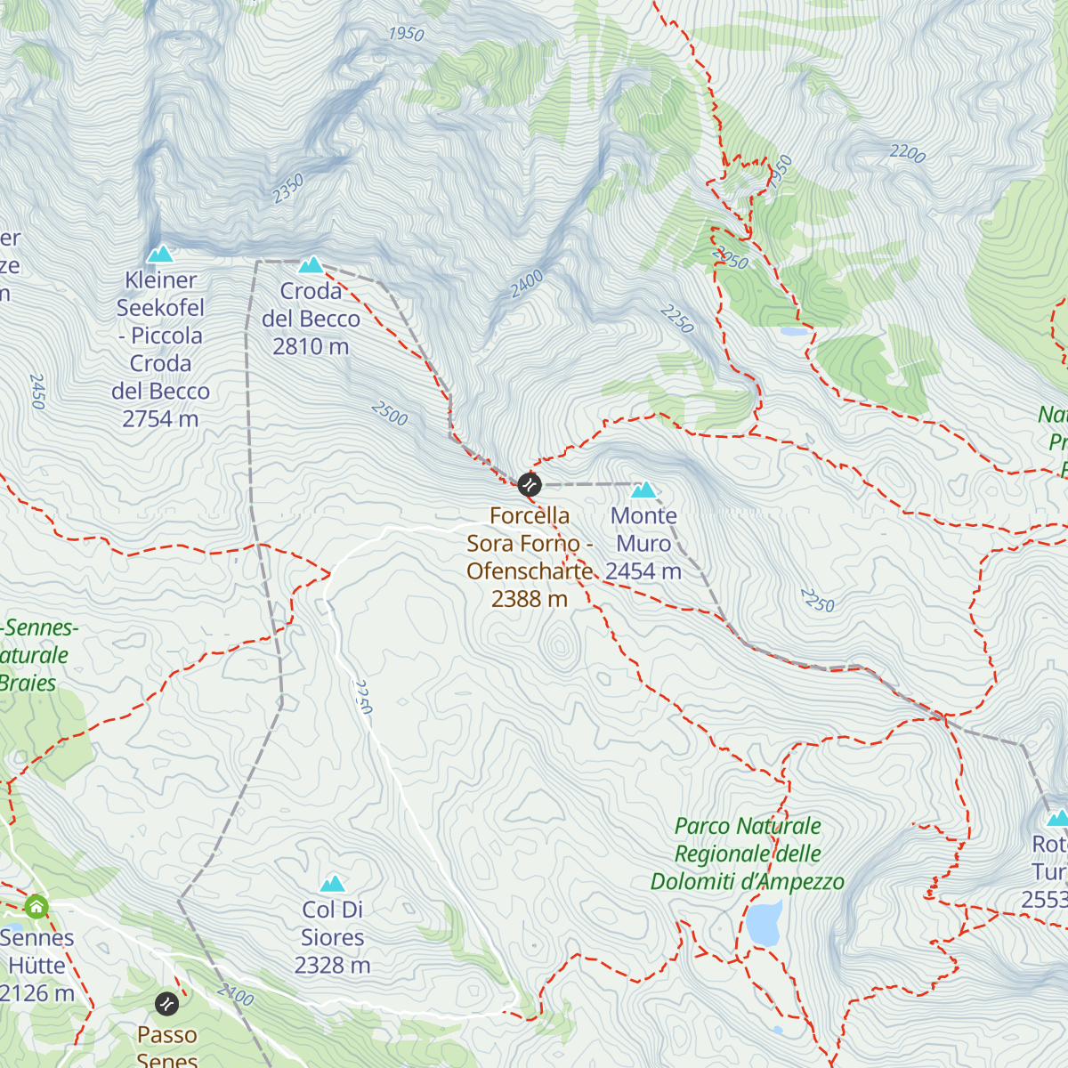 Centro Studi montani - Winter dormitory map