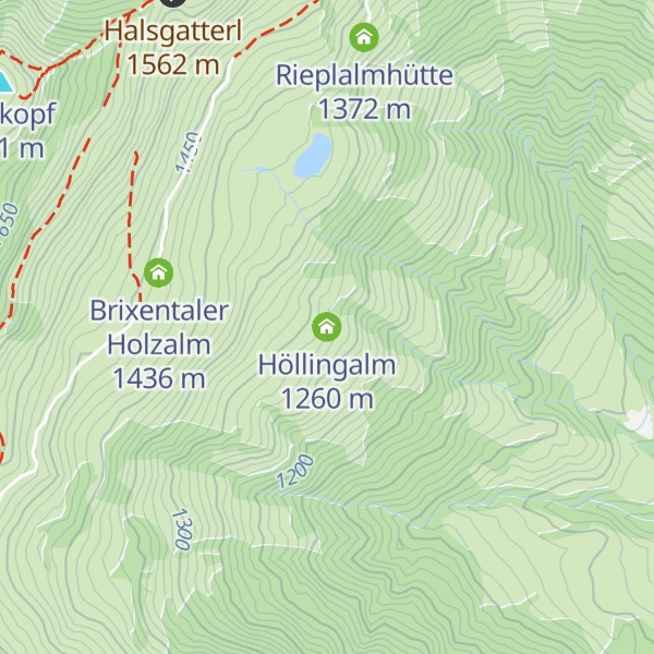 Map of Höllingalm