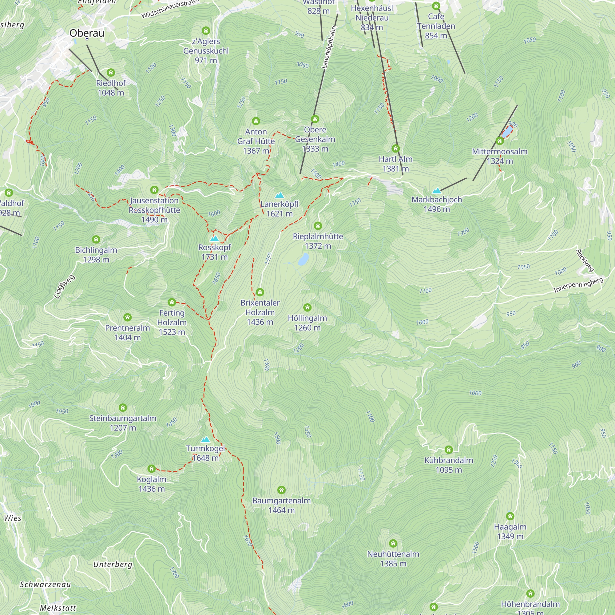 Höllingalm map