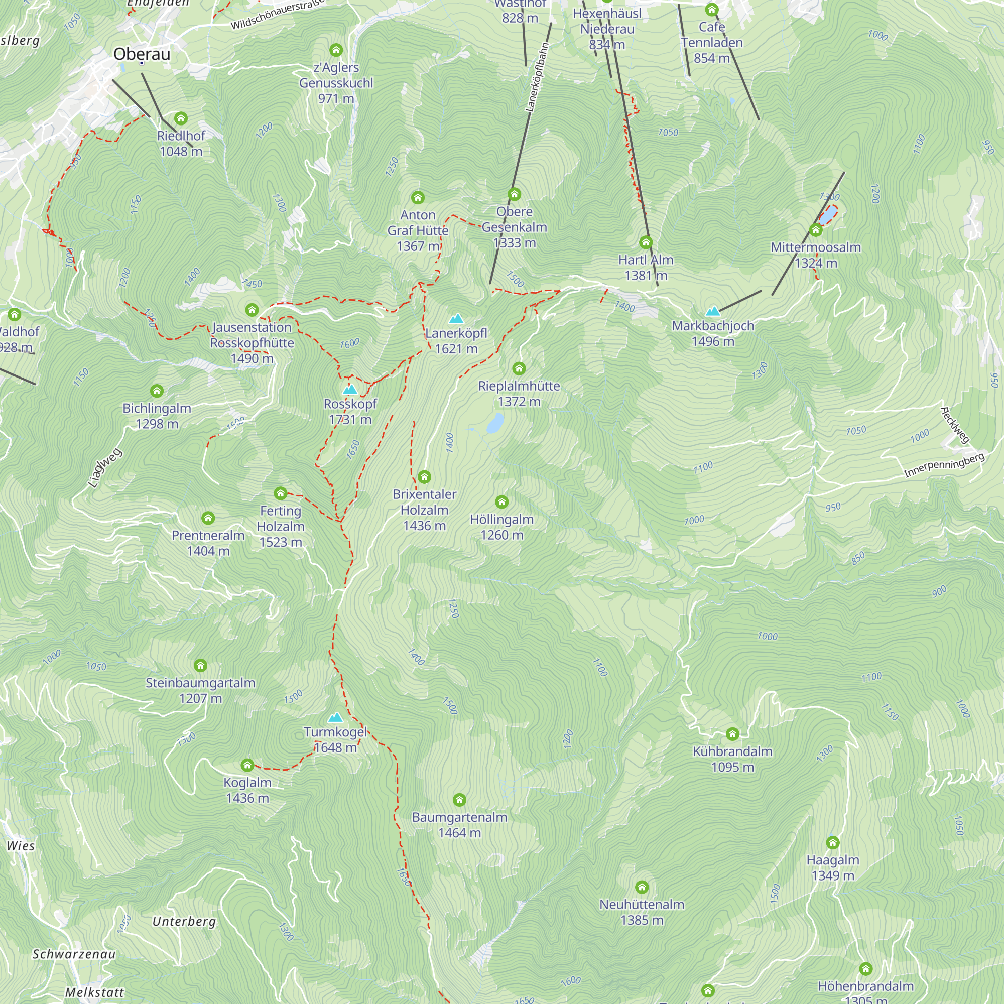 Höllingalm map