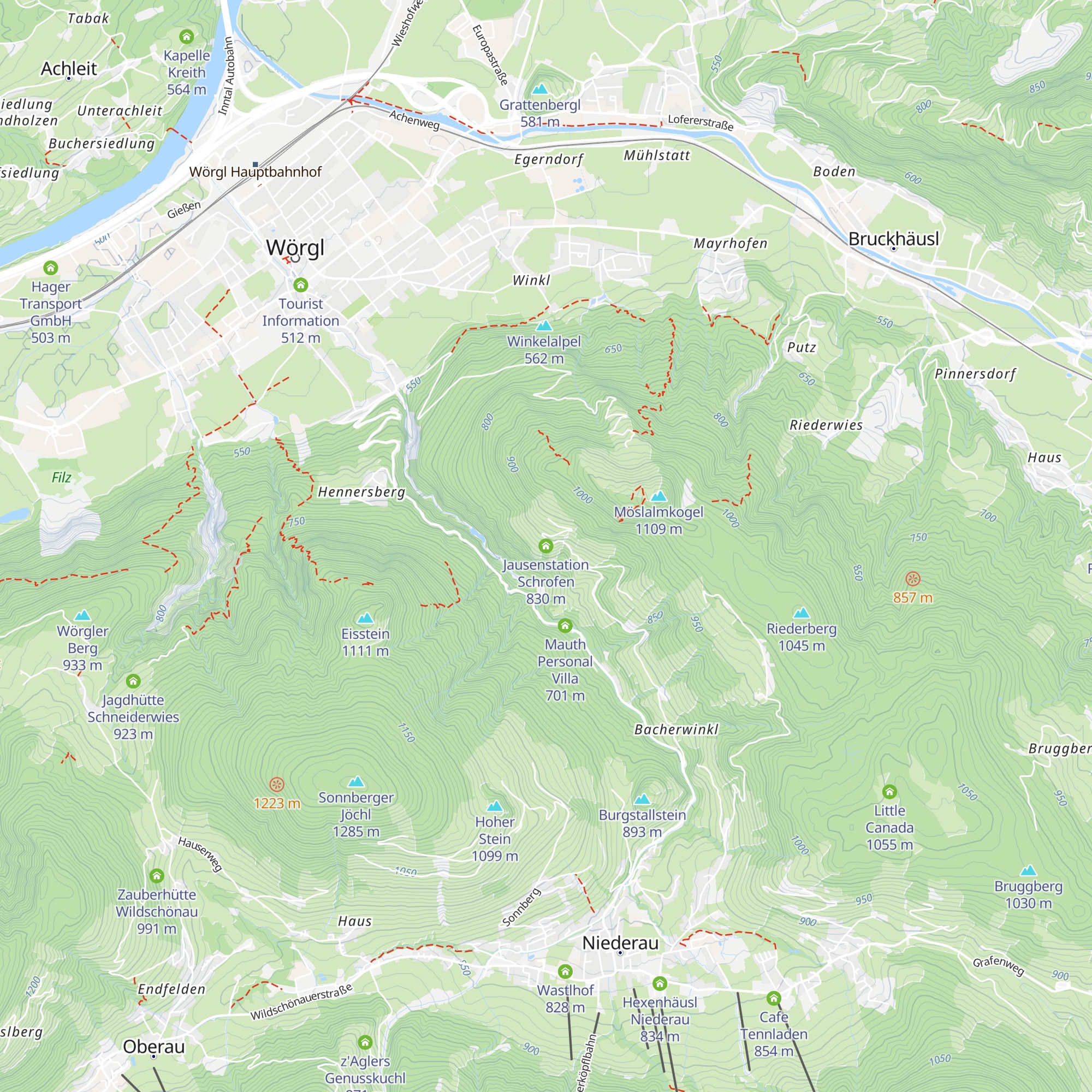 Jausenstation Schrofen map