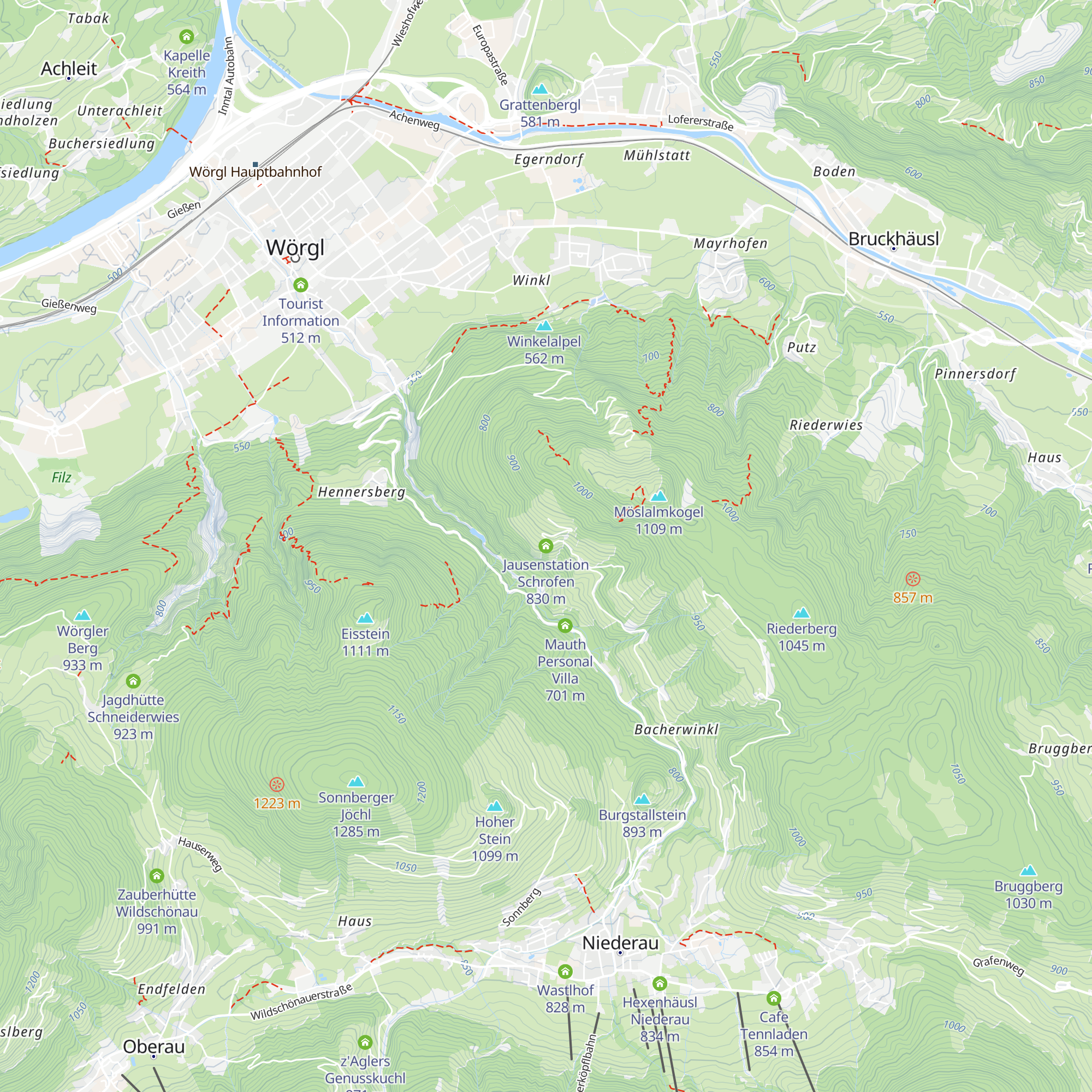 Jausenstation Schrofen map