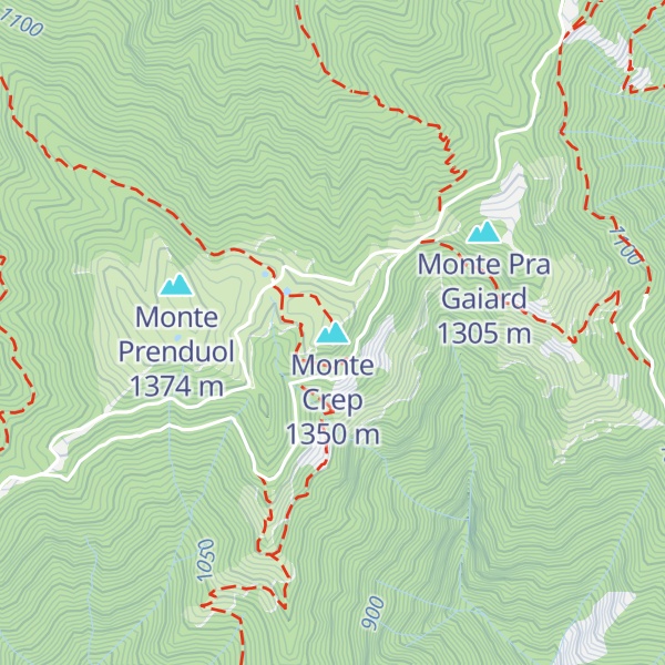 Map of Monte Crep