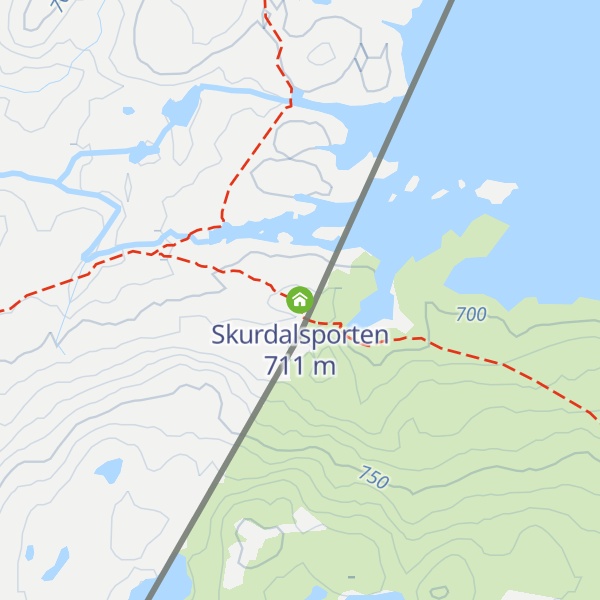 Map of Skurdalsporten