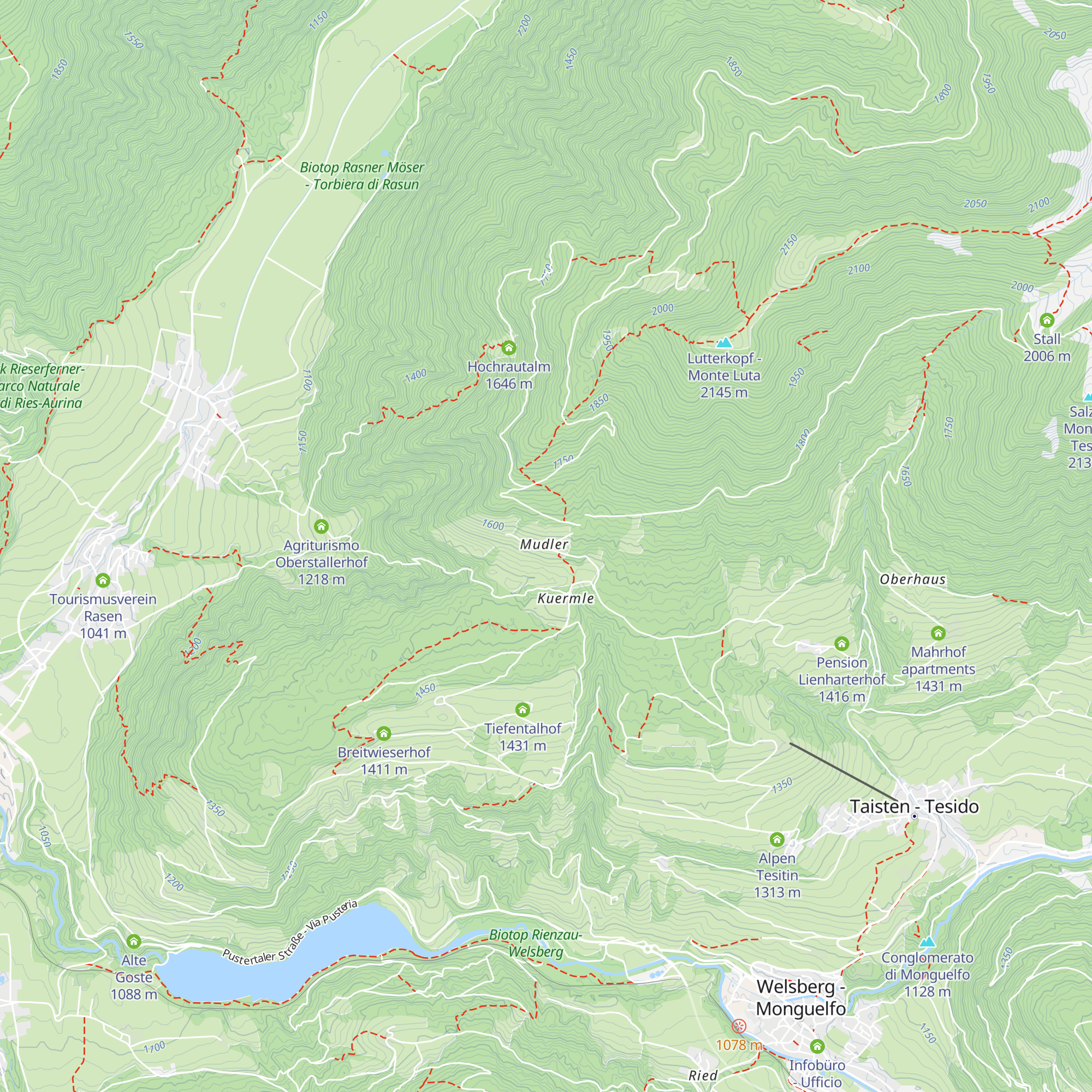 Berggasthaus Mudler map
