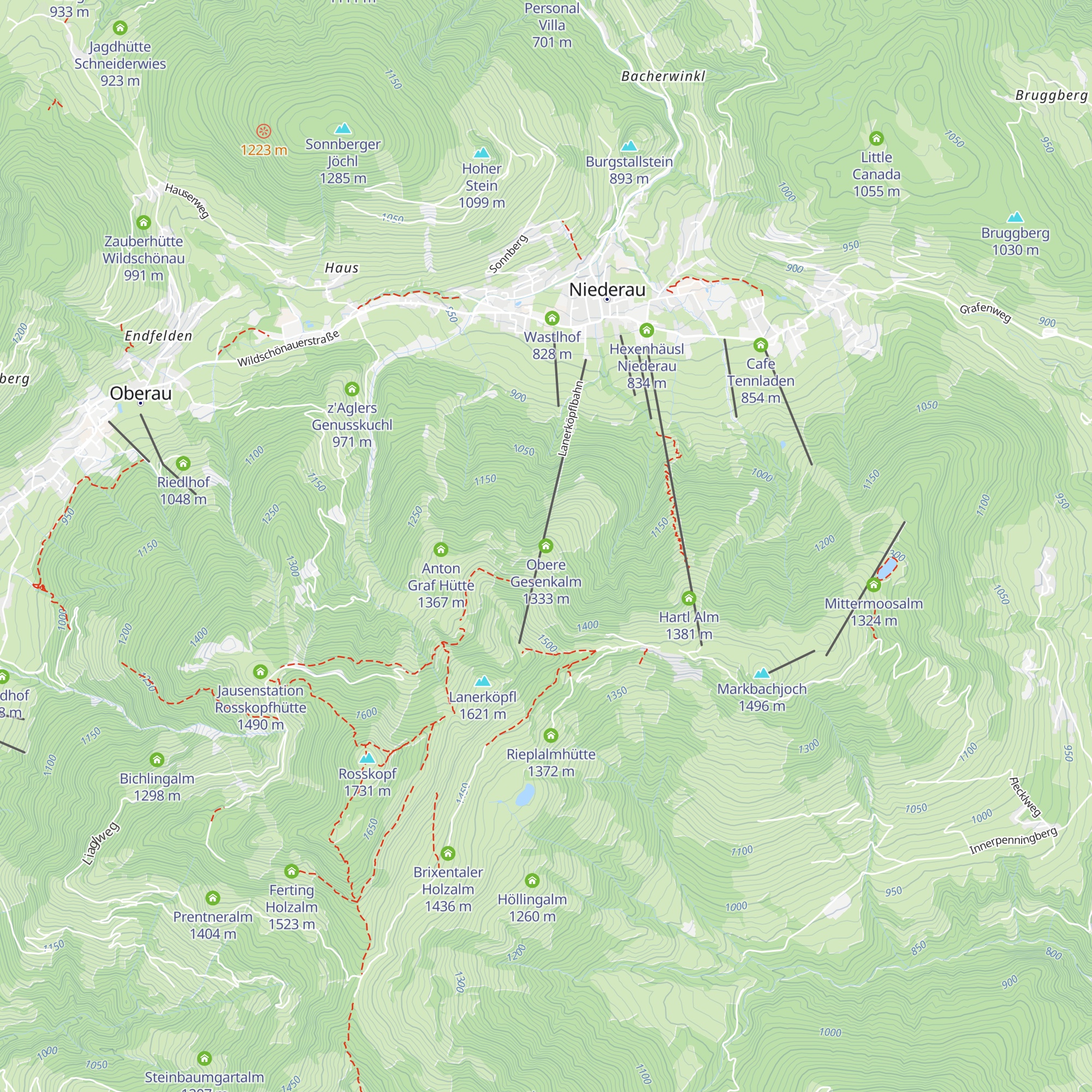 Obere Gesenkalm map