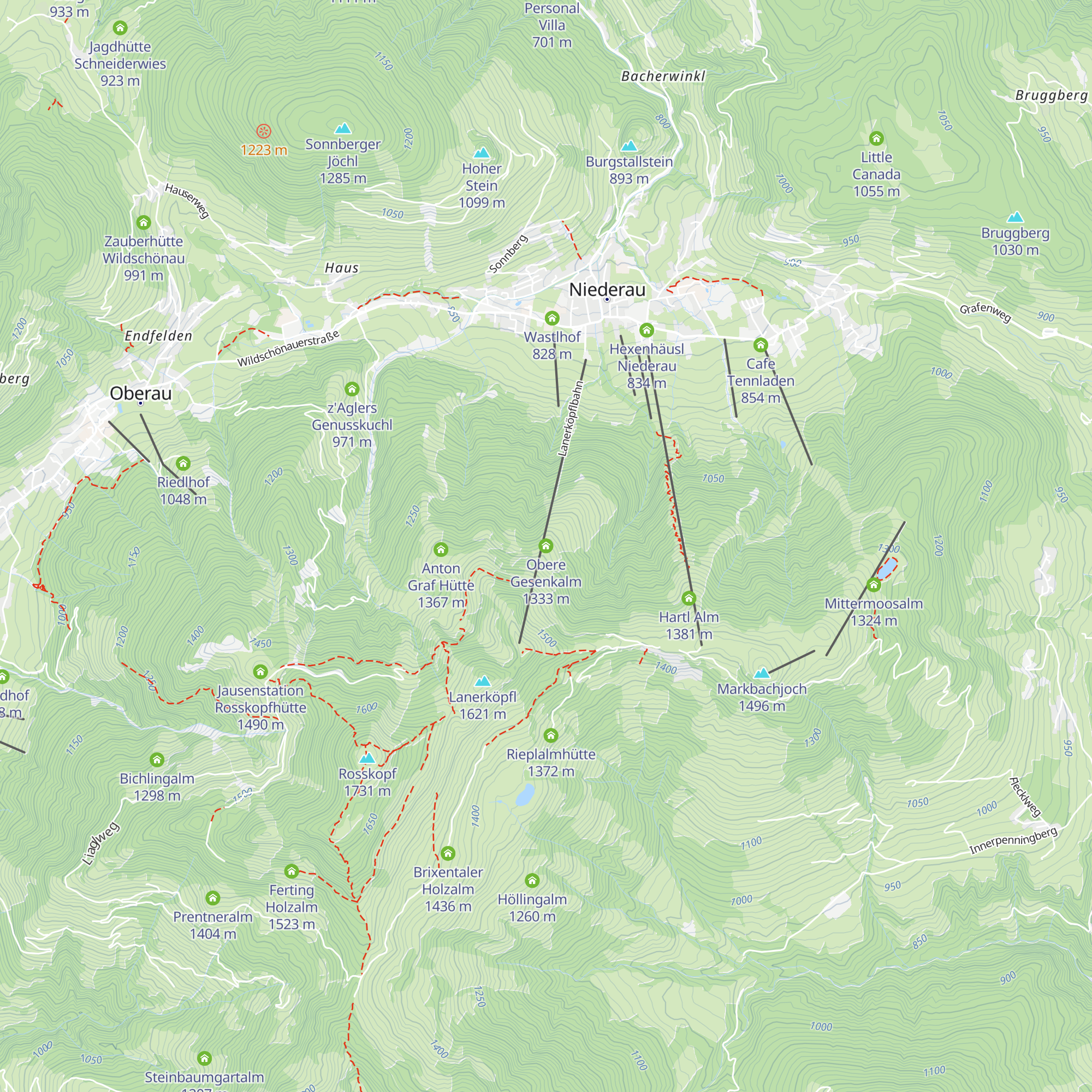 Obere Gesenkalm map