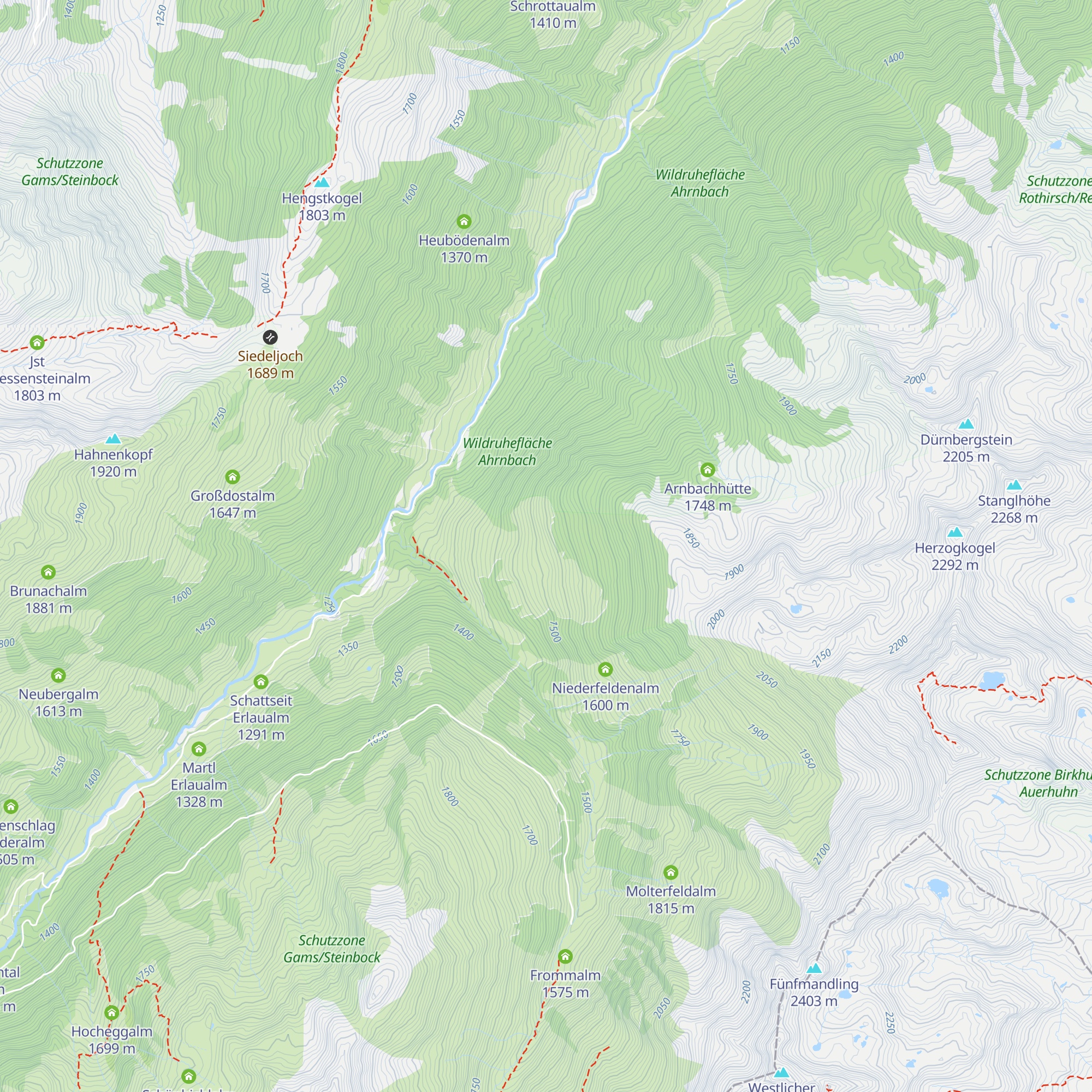 Neuhögenalm map