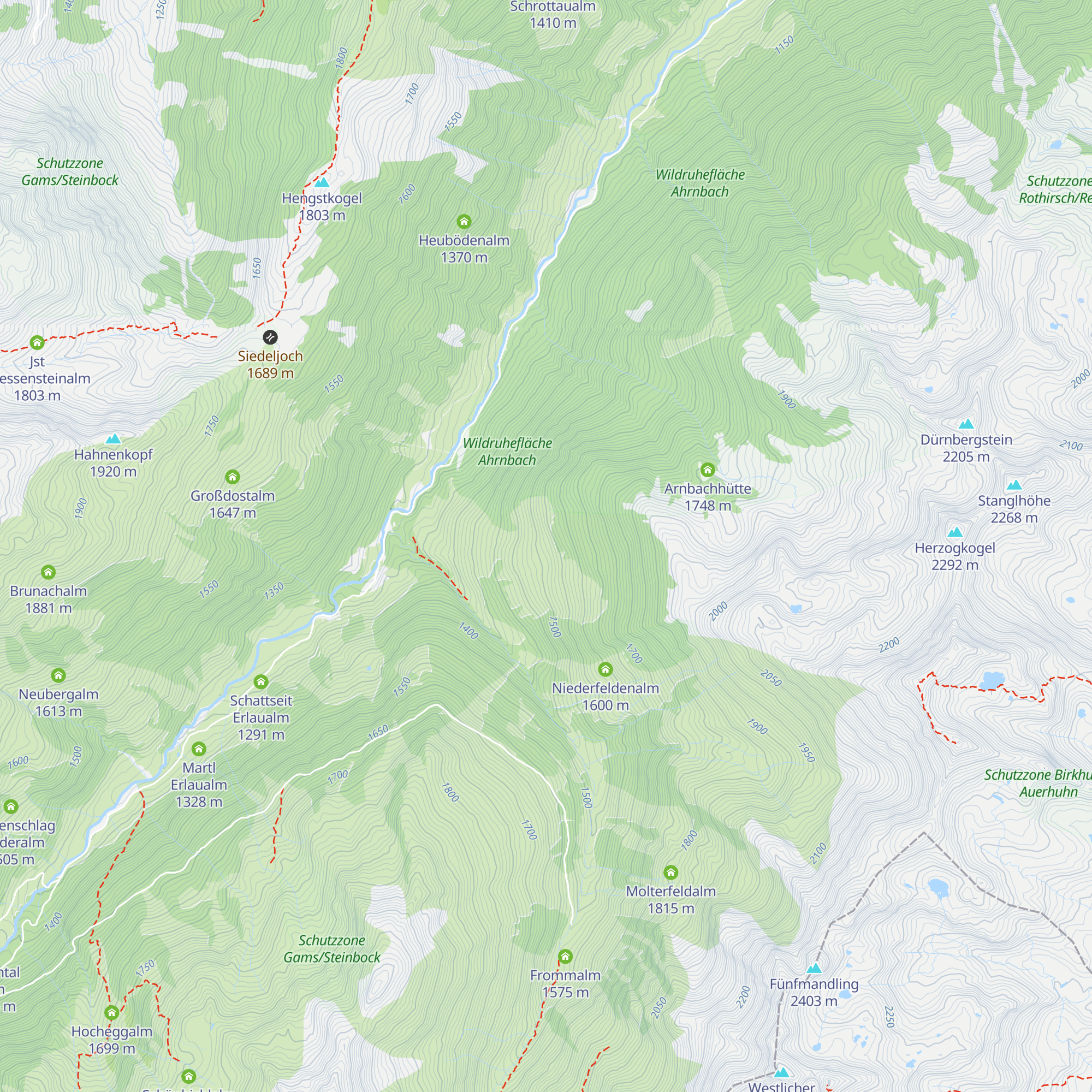 Neuhögenalm map