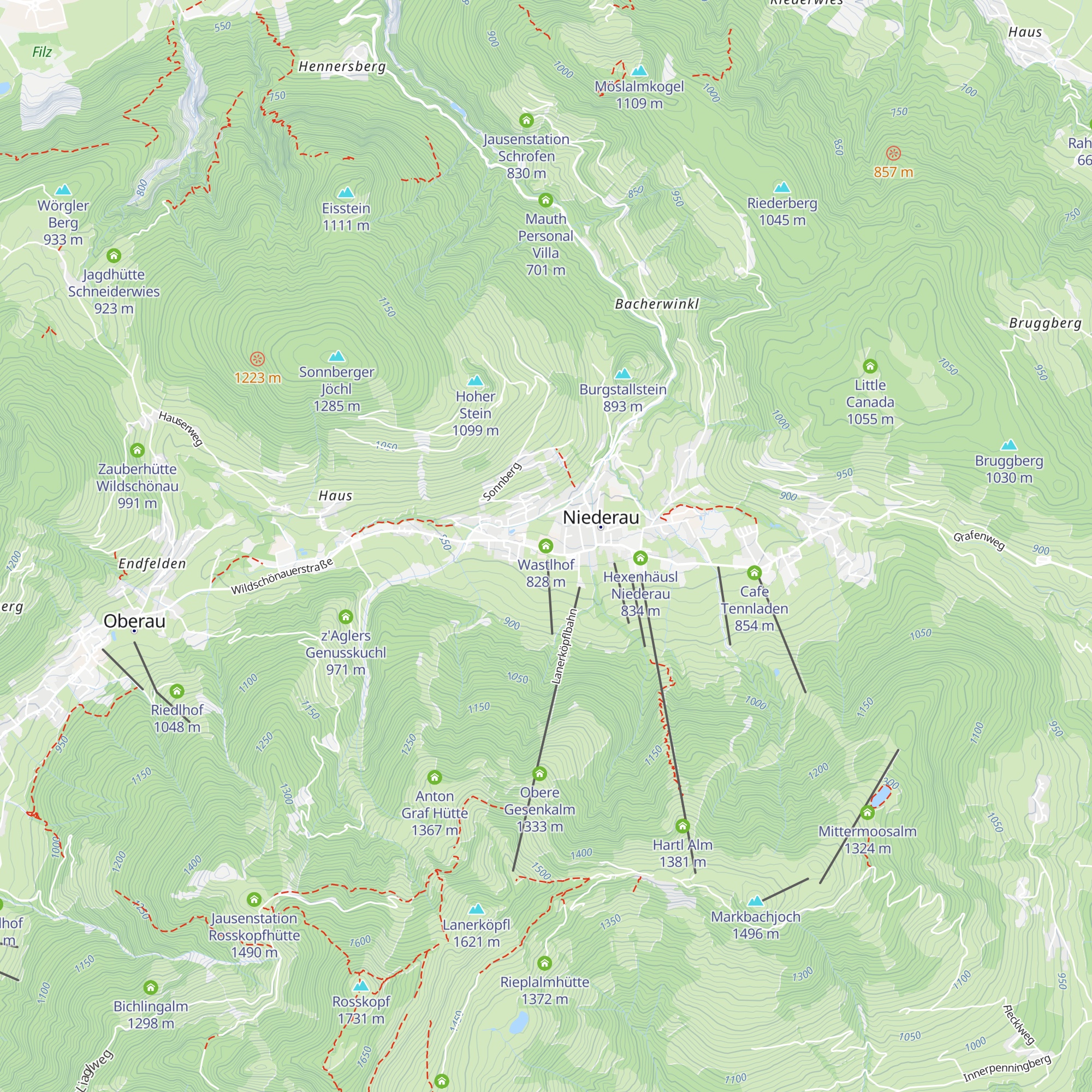 Wastlhof map