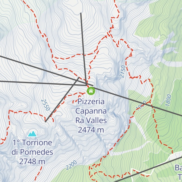 Map of Pizzeria Capanna Ra Valles