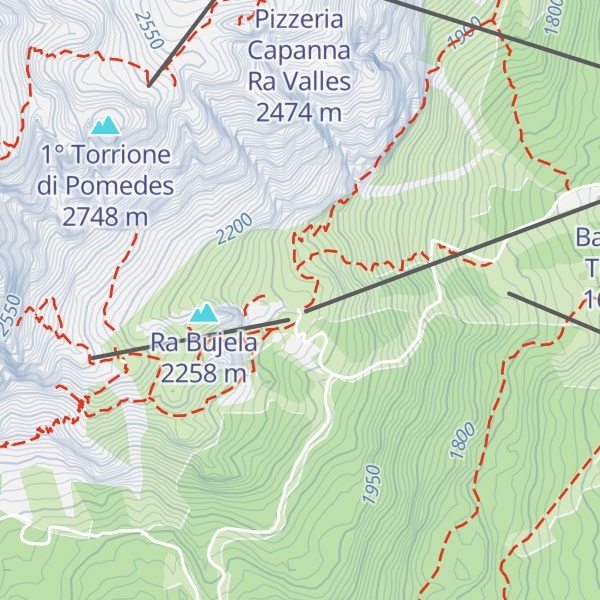 Map of Rifugio Duca D'Aosta