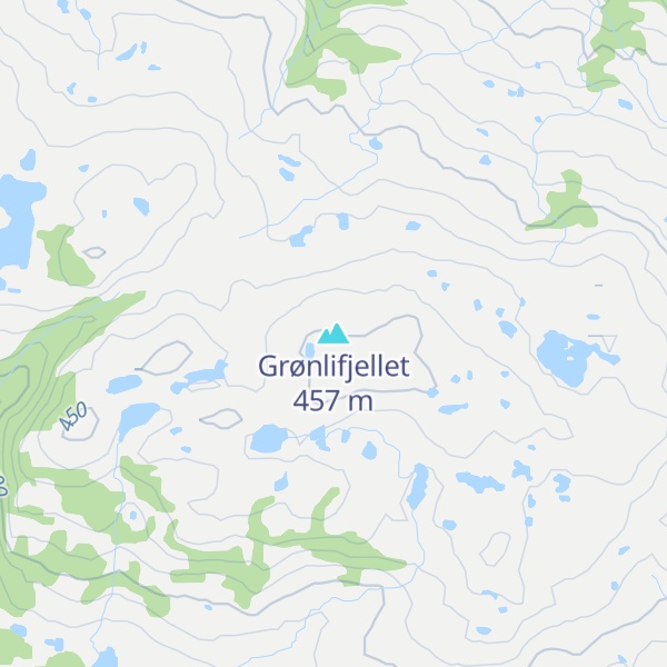 Map of Grønlifjellet