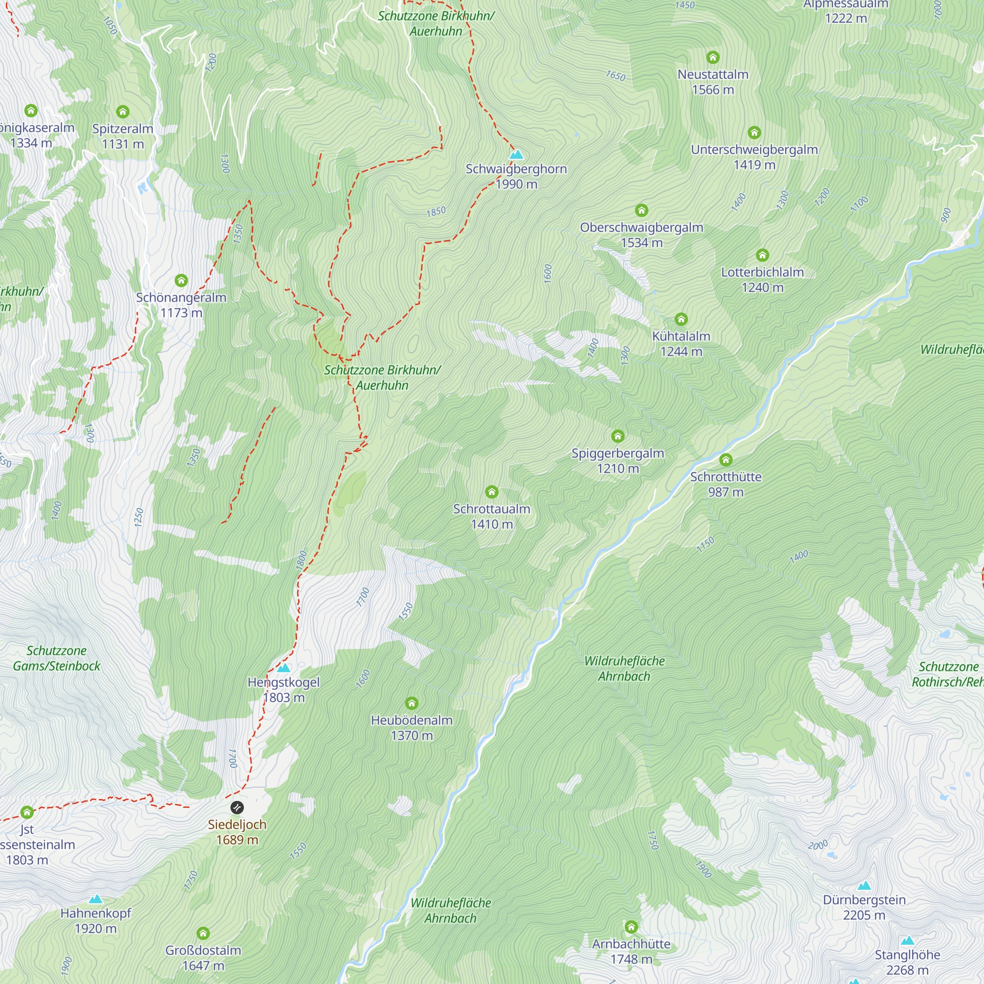 Schrottaualm map