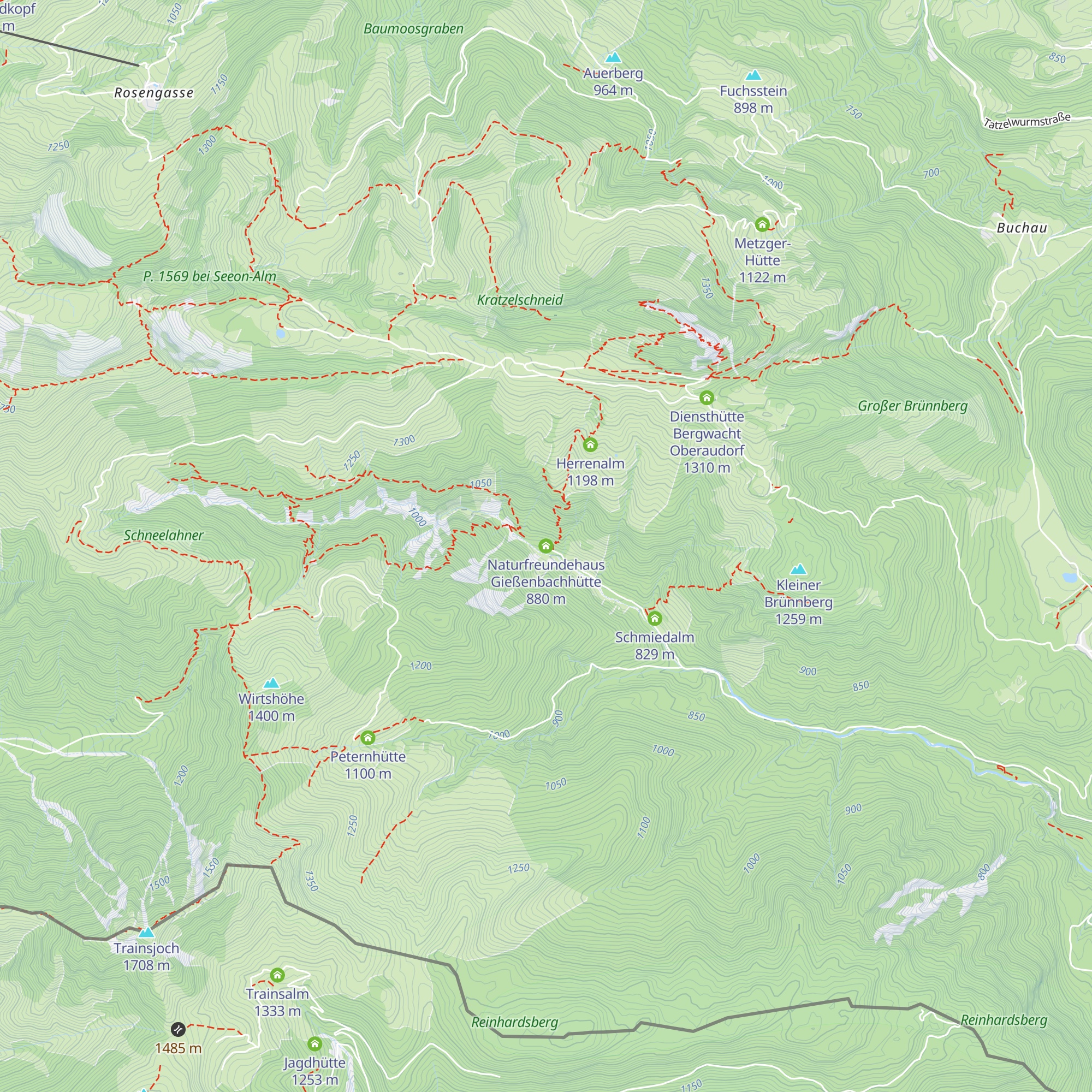Naturfreundehaus Gießenbachhütte map