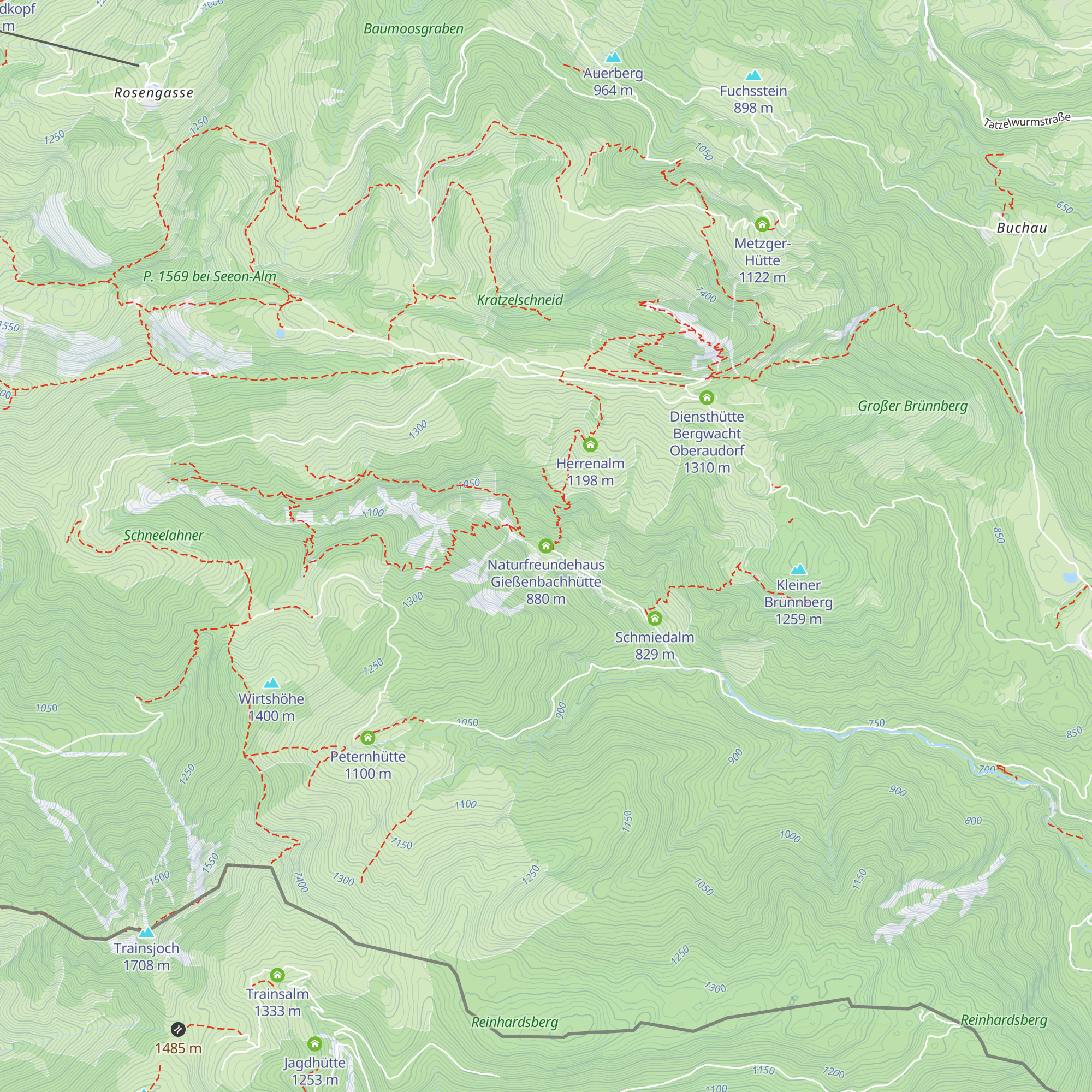 Naturfreundehaus Gießenbachhütte map