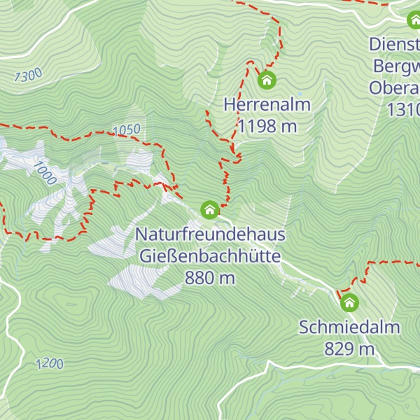 Map of Naturfreundehaus Gießenbachhütte