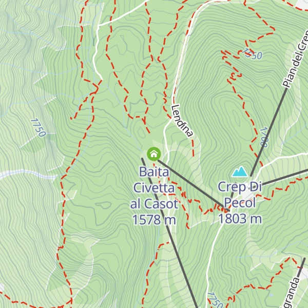 Map of Baita Civetta al Casot
