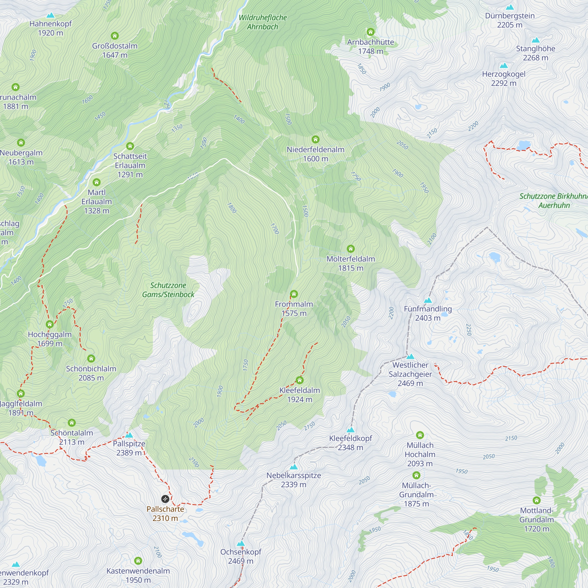 Frommalm map