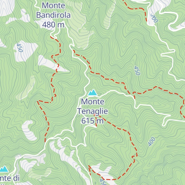 Map of Monte Tenaglie