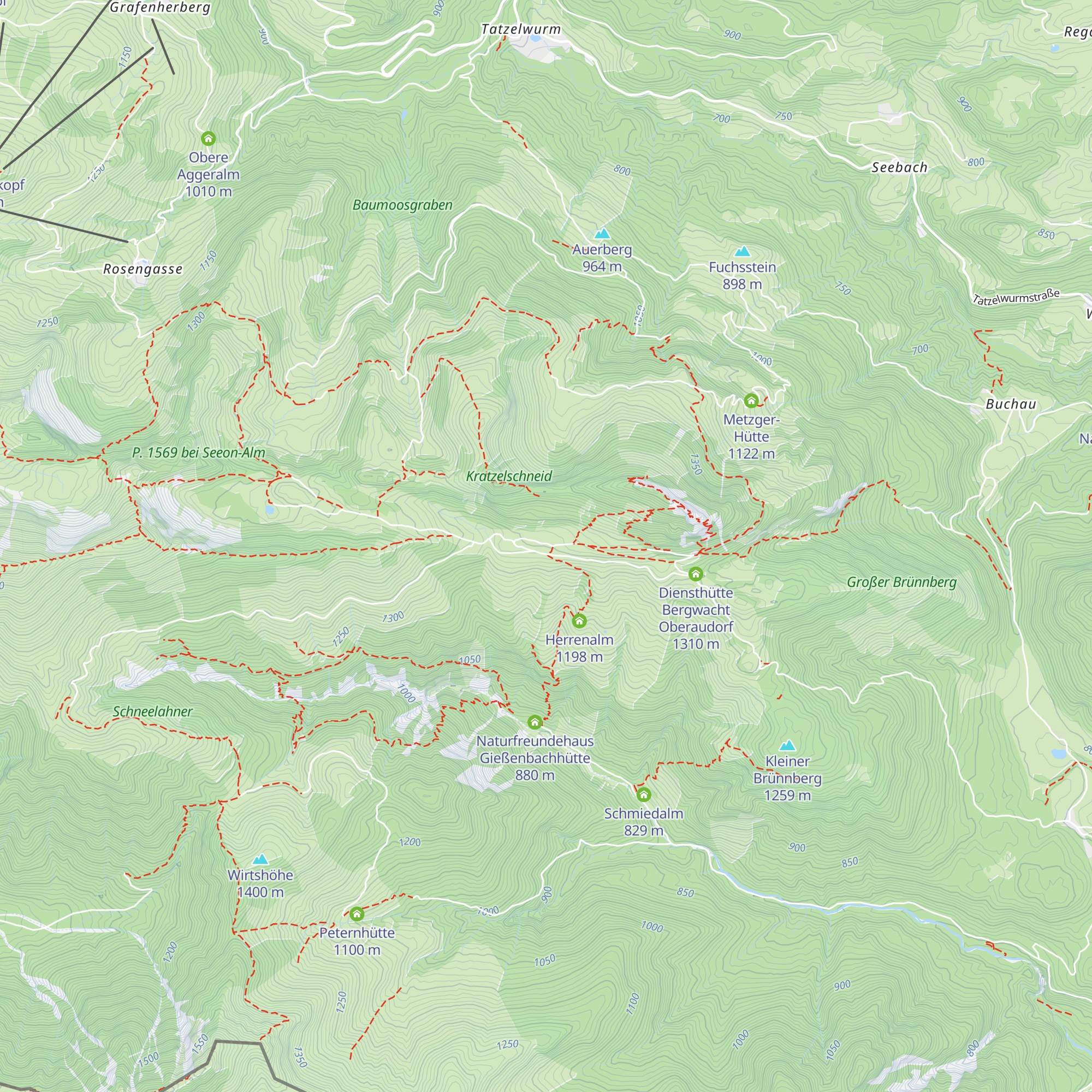 Walleralm map