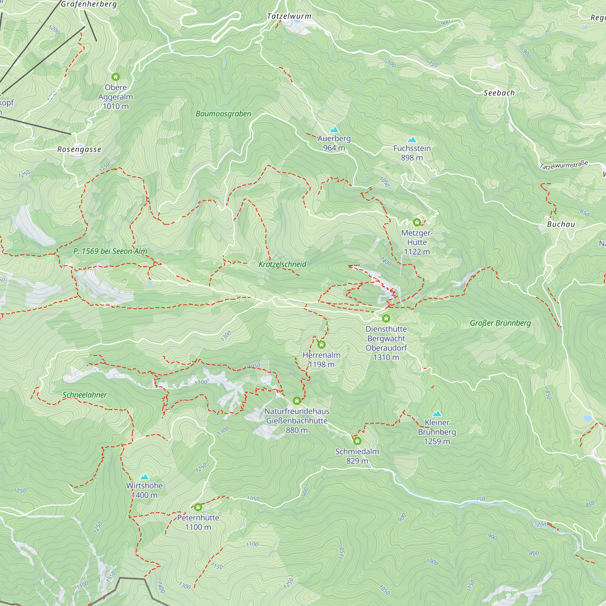 Walleralm map