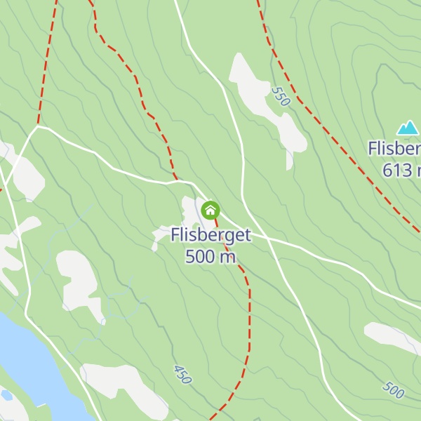Map of Flisberget