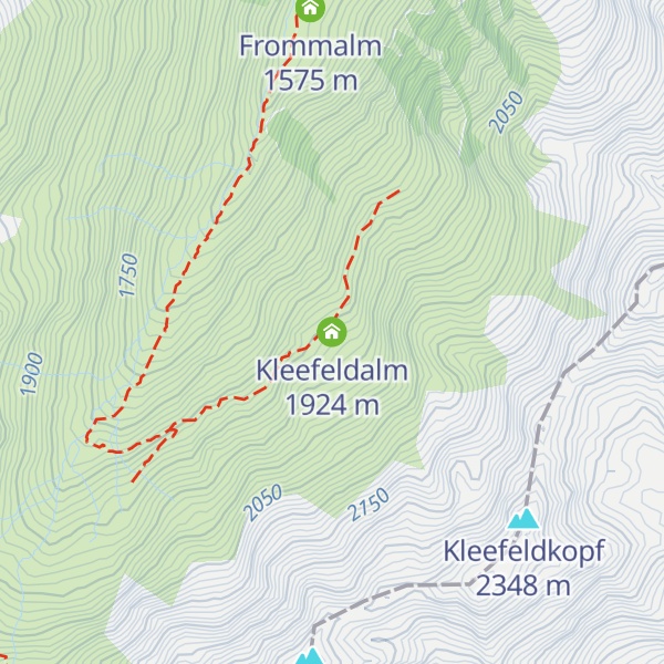 Map of Kleefeldalm