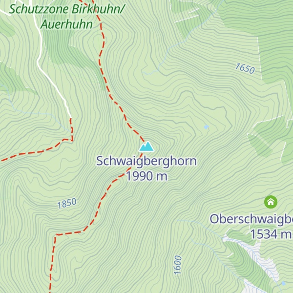 Map of Schwaigberghorn