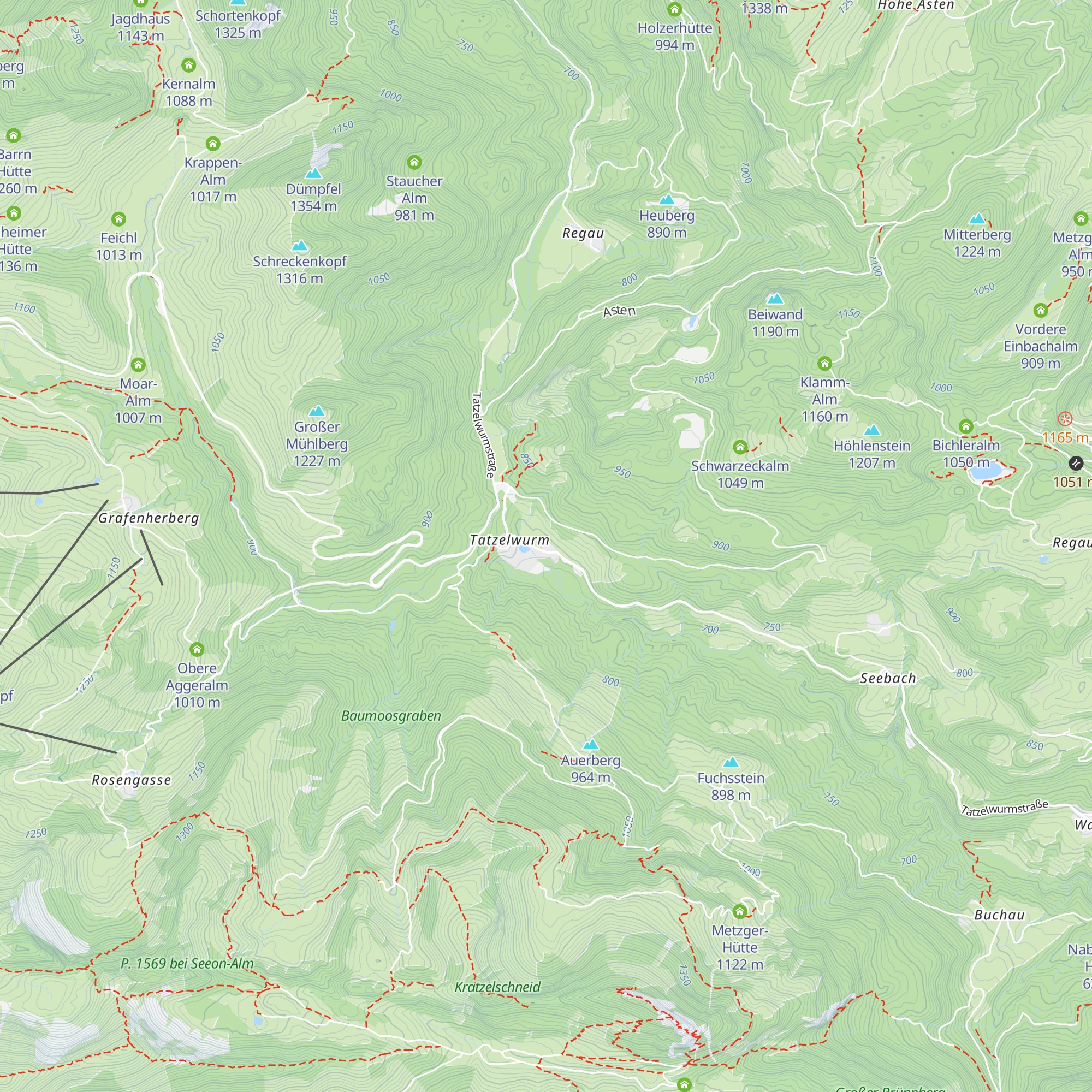 Tatzelwurmalm map
