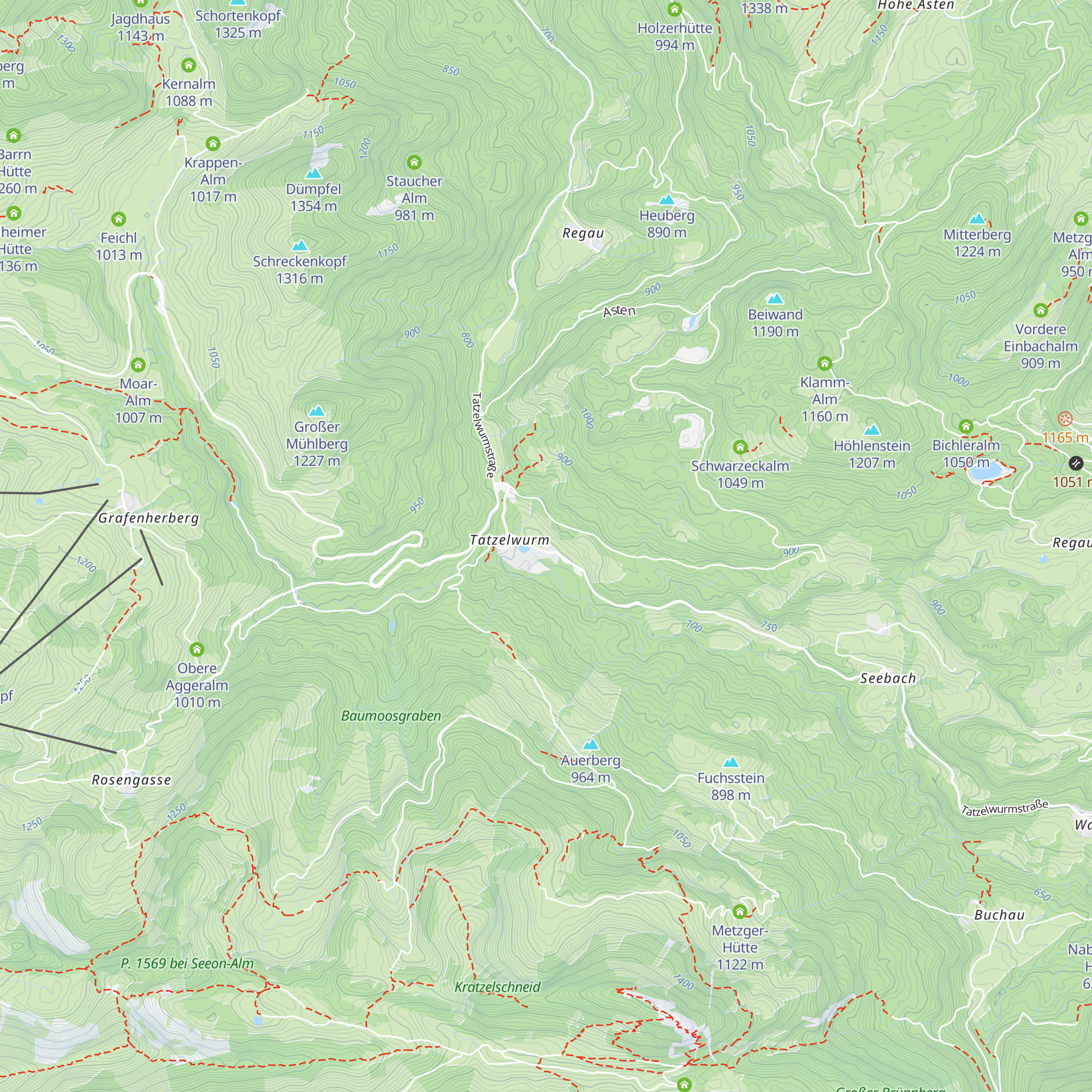 Tatzelwurmalm map