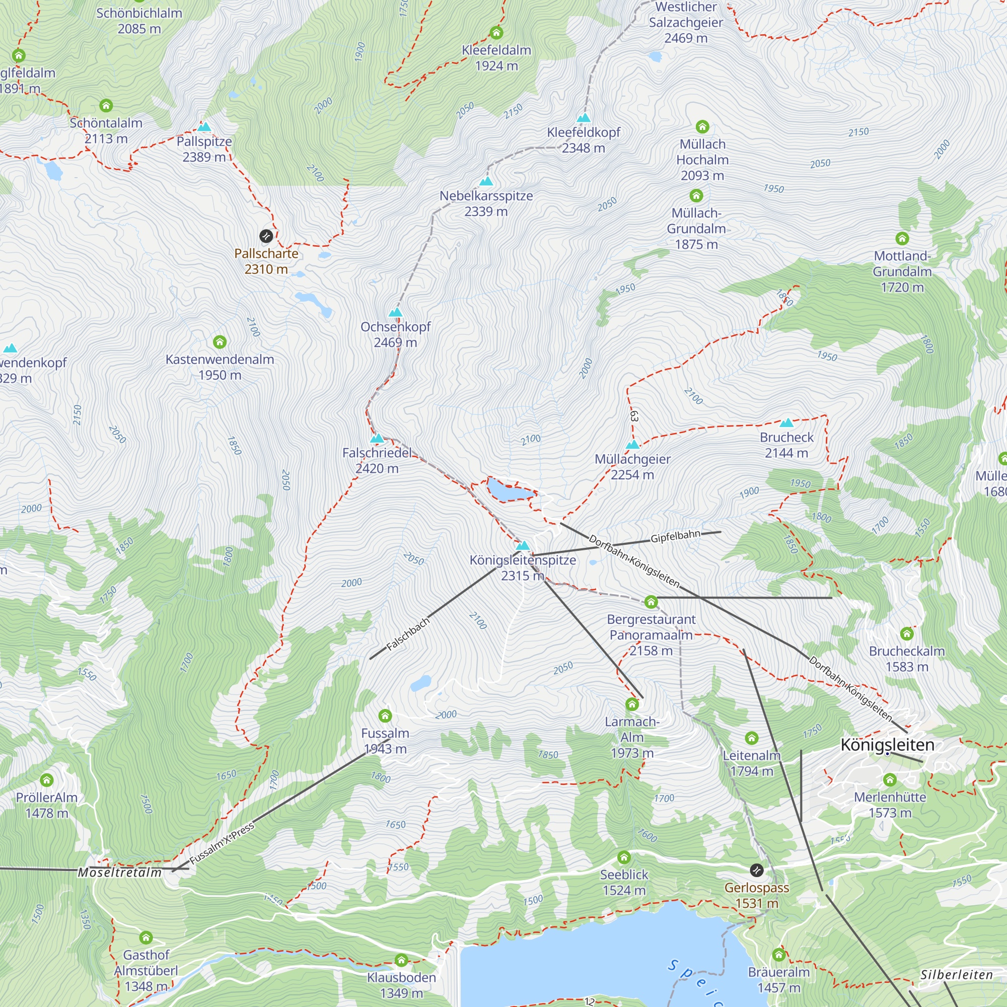 Gämsehütte map
