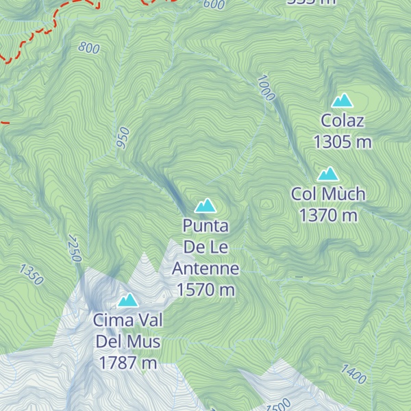 Map of Punta De Le Antenne