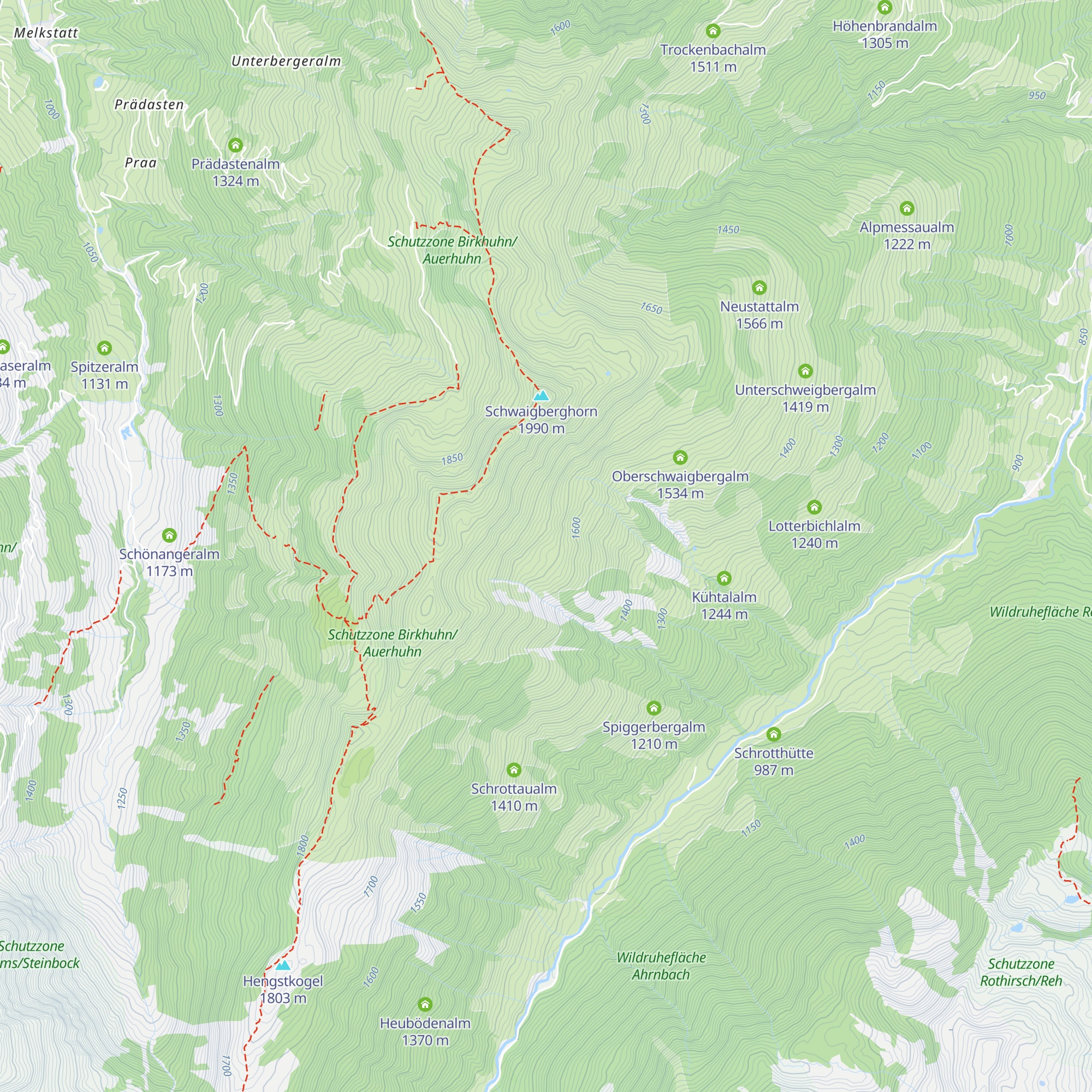 Wildkaralm map