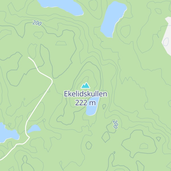 Map of Ekelidskullen