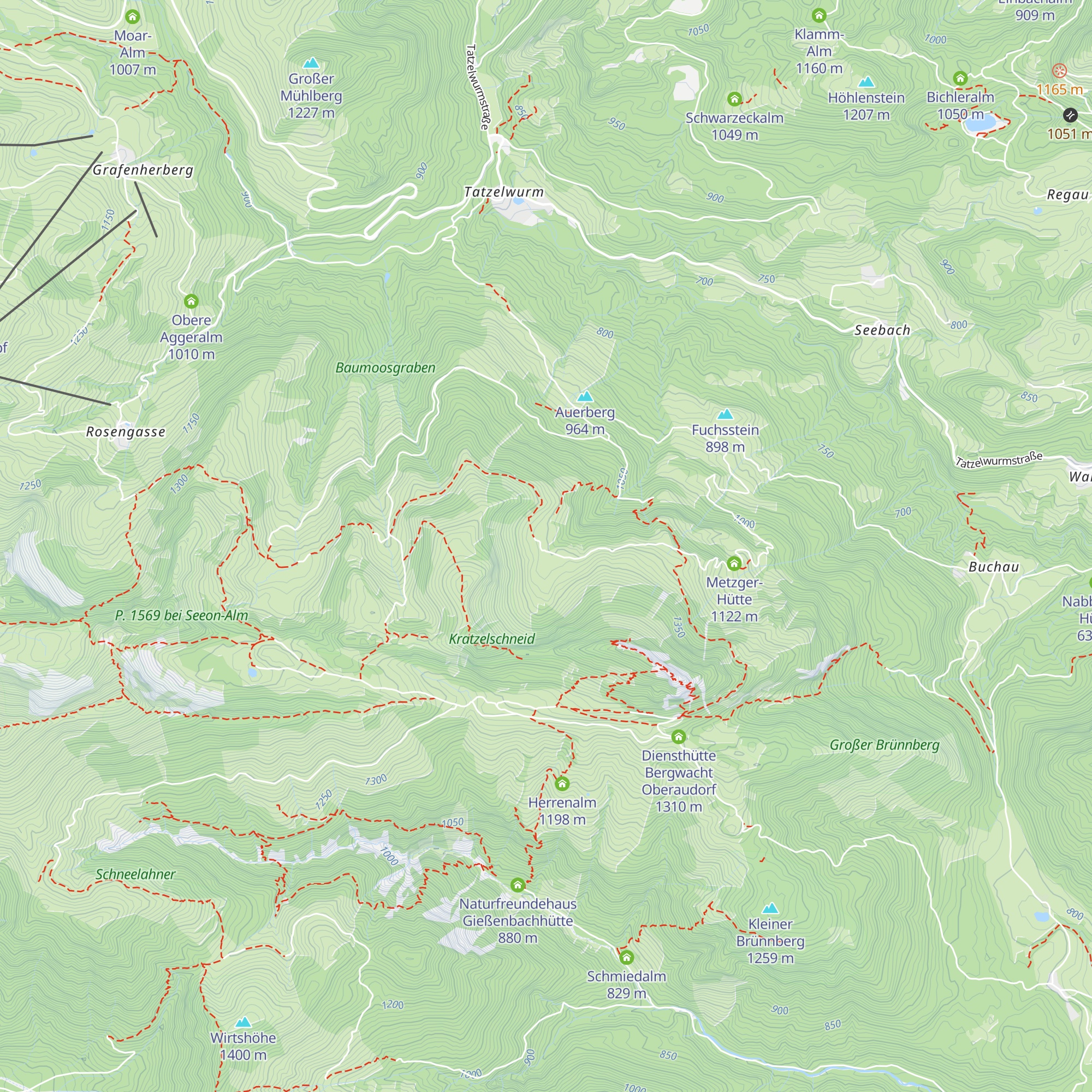 Regauer-Alm map