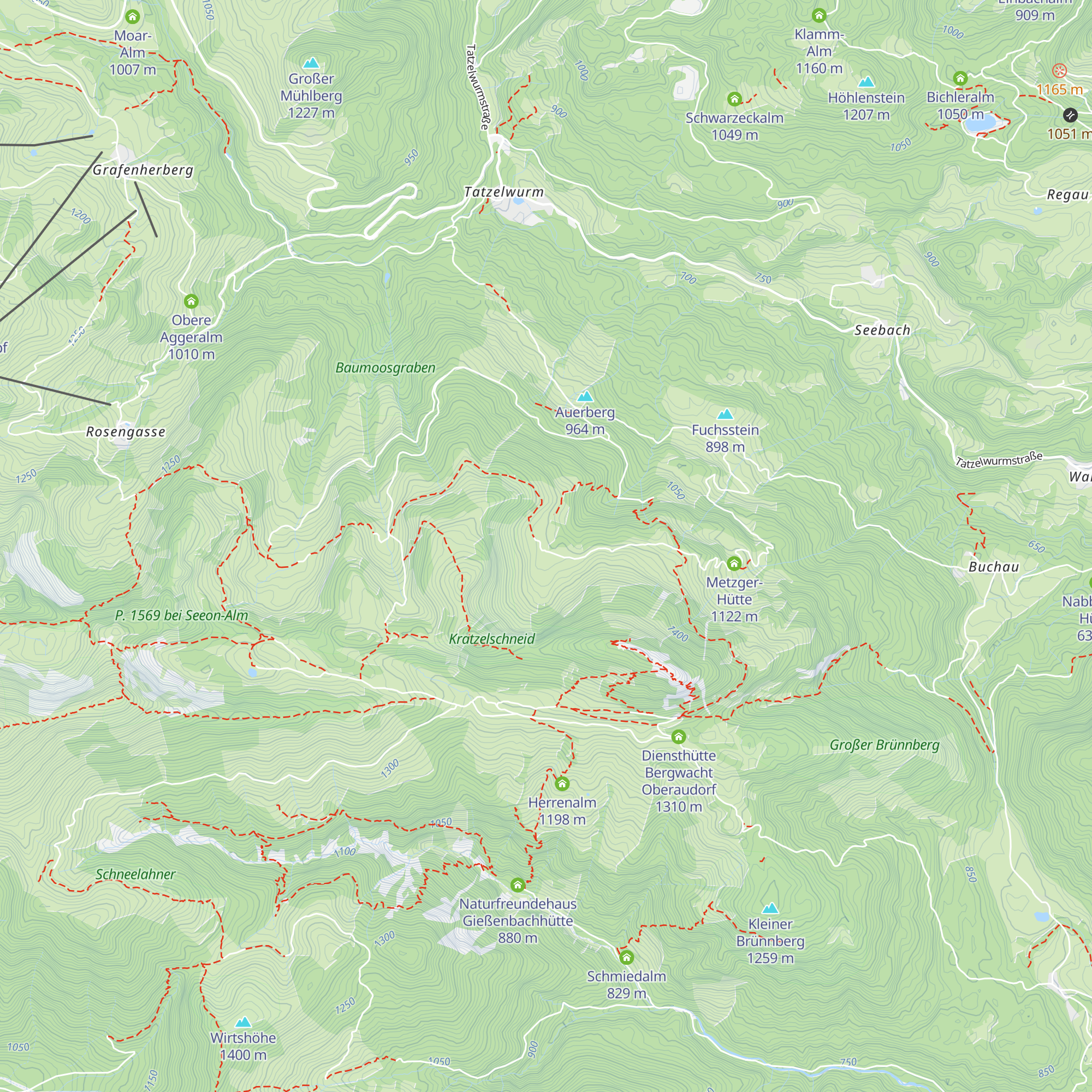 Regauer-Alm map