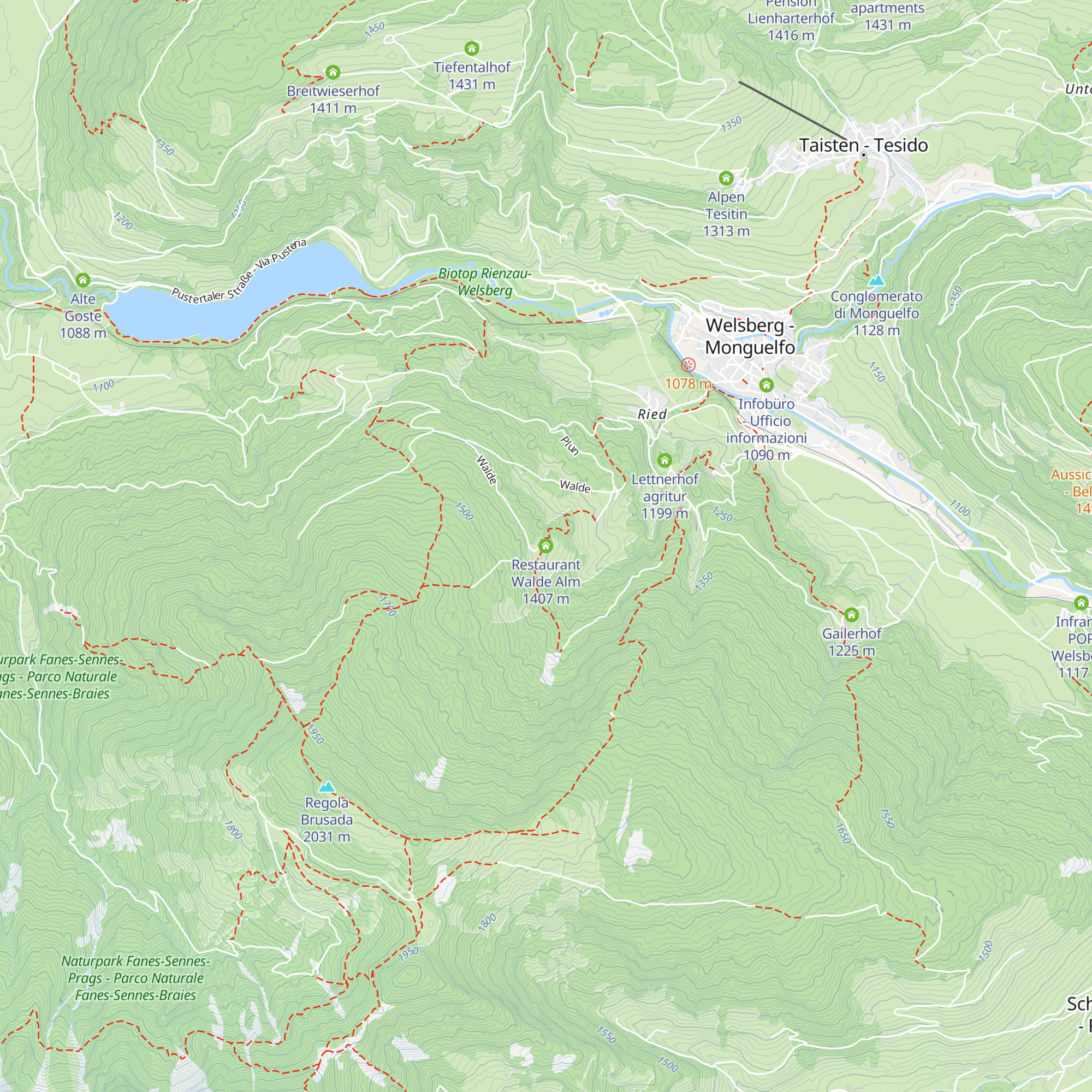 Restaurant Walde Alm map