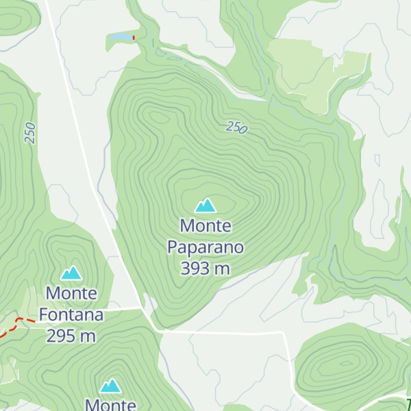 Map of Monte Paparano