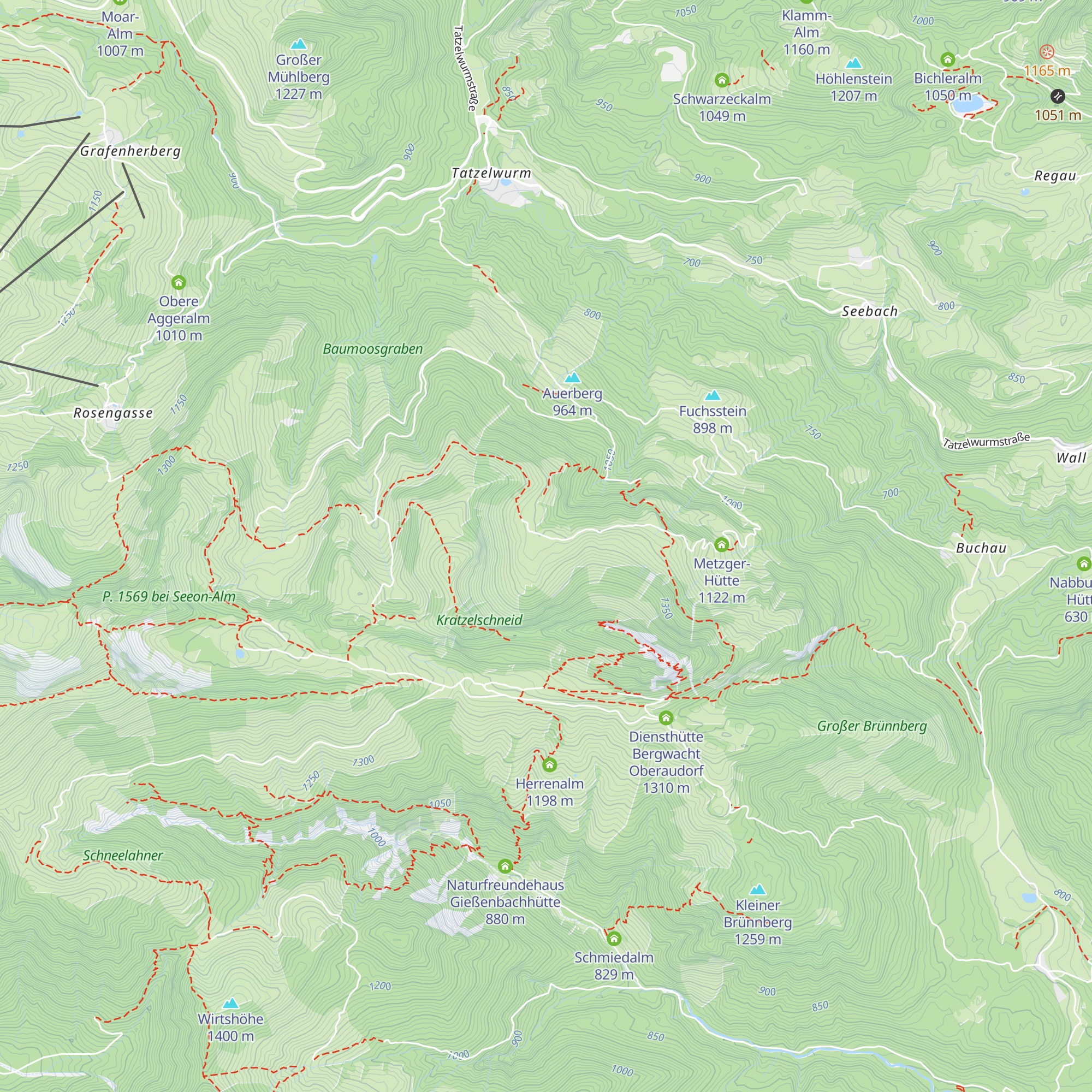 Christl-Alm map
