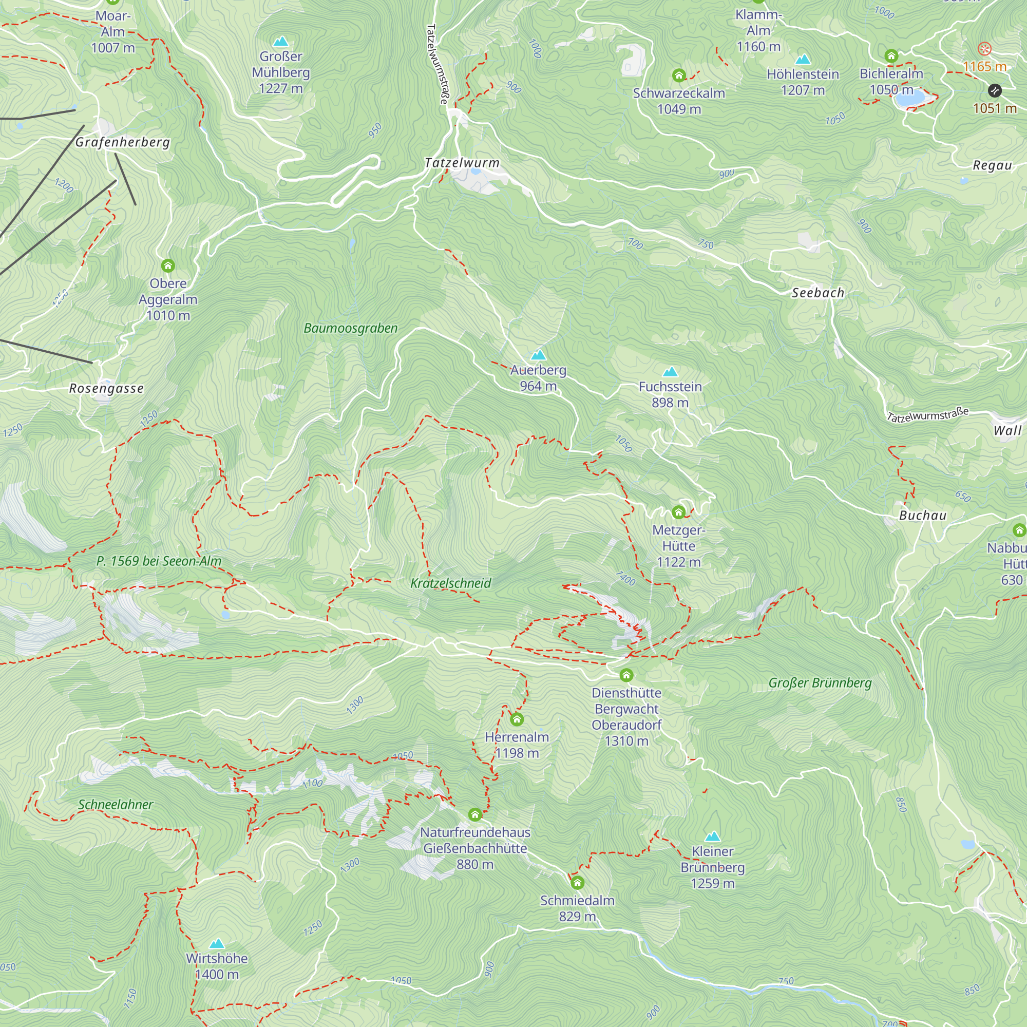 Christl-Alm map