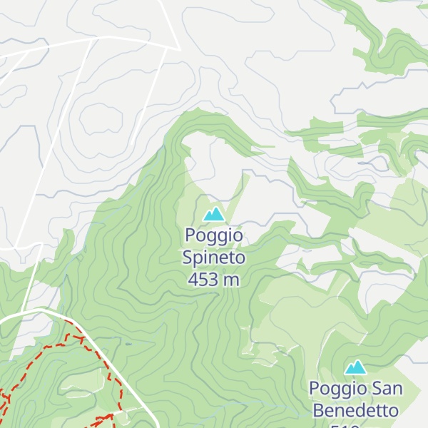 Map of Poggio Spineto
