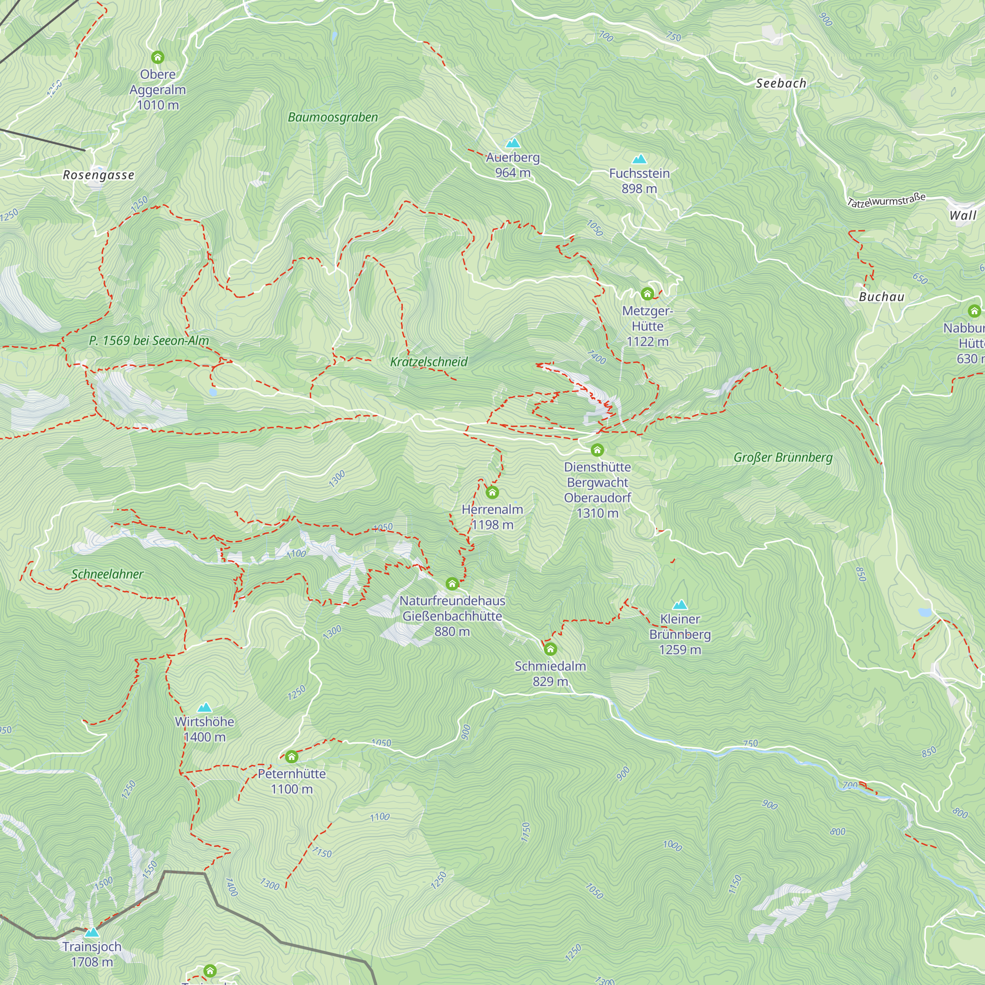 Herrenalm map