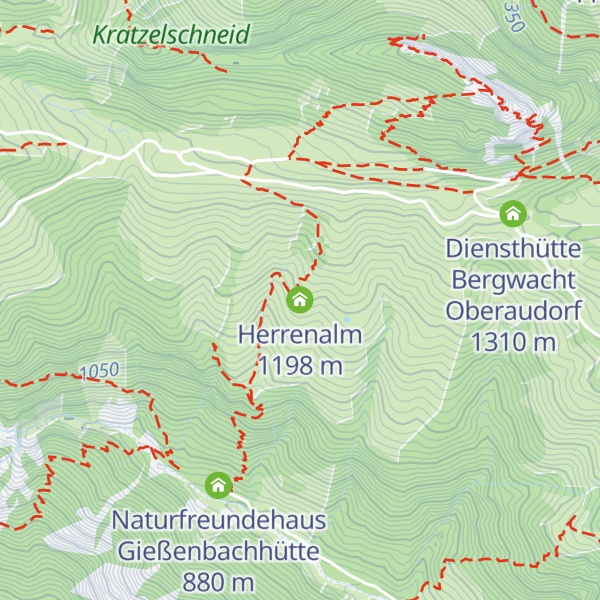 Map of Herrenalm