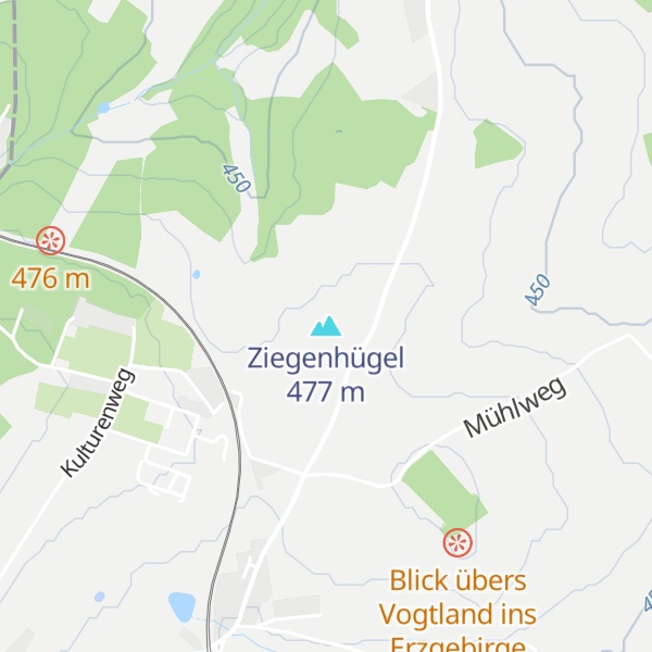 Map of Ziegenhügel