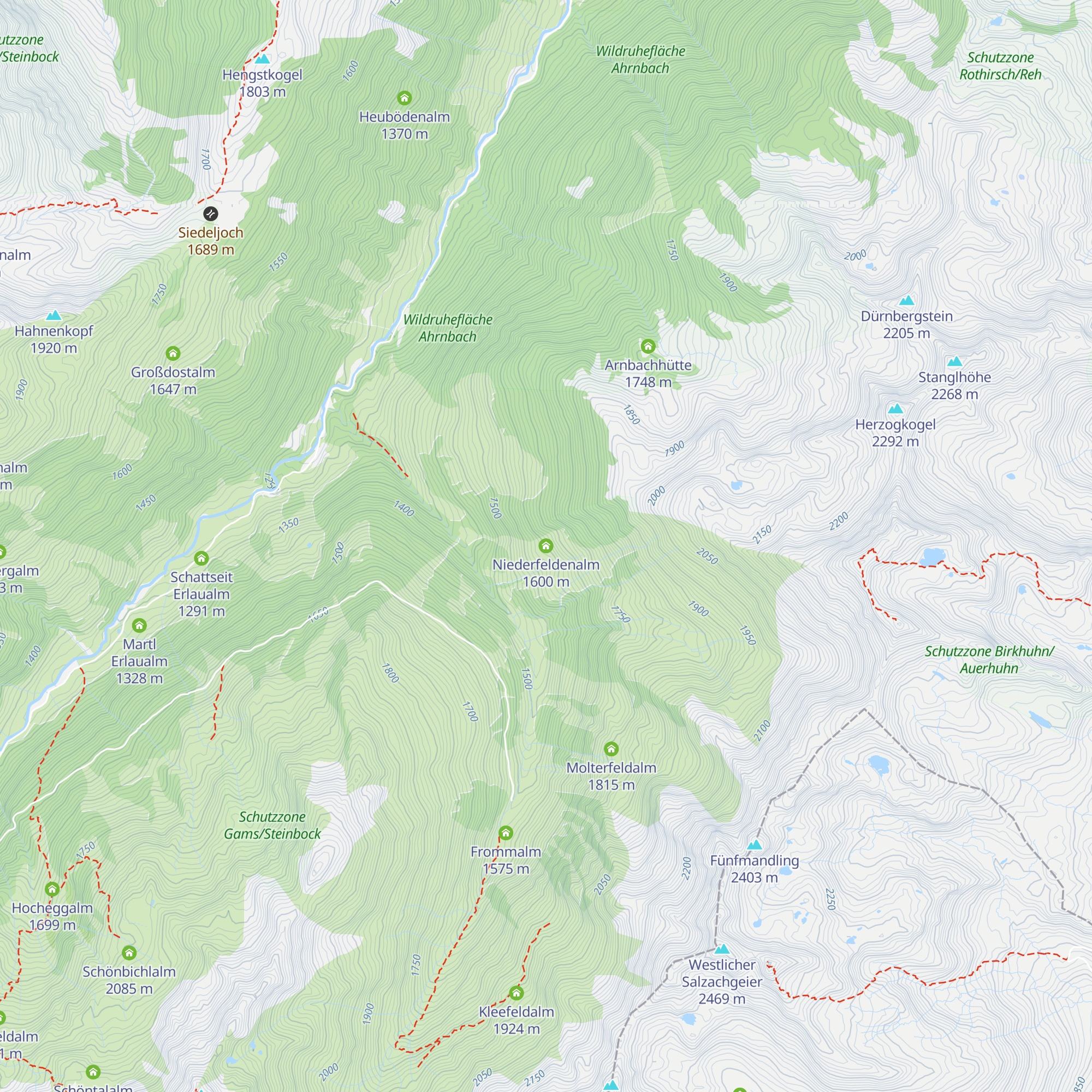 Niederfeldenalm map